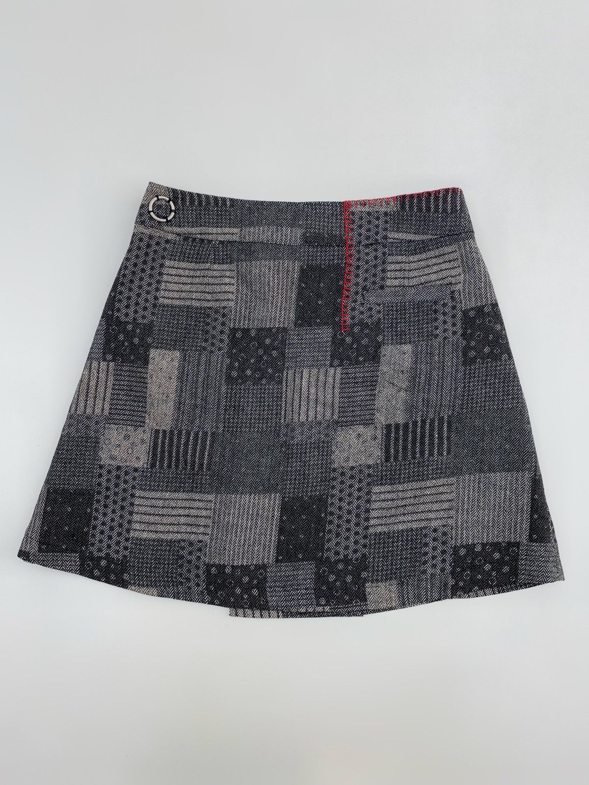 Vintage Y2K Vintage Geisha Jeans Patchwork Double Breast Midi Skirt Size 32" / US 10 / IT 46 - 6 Thumbnail