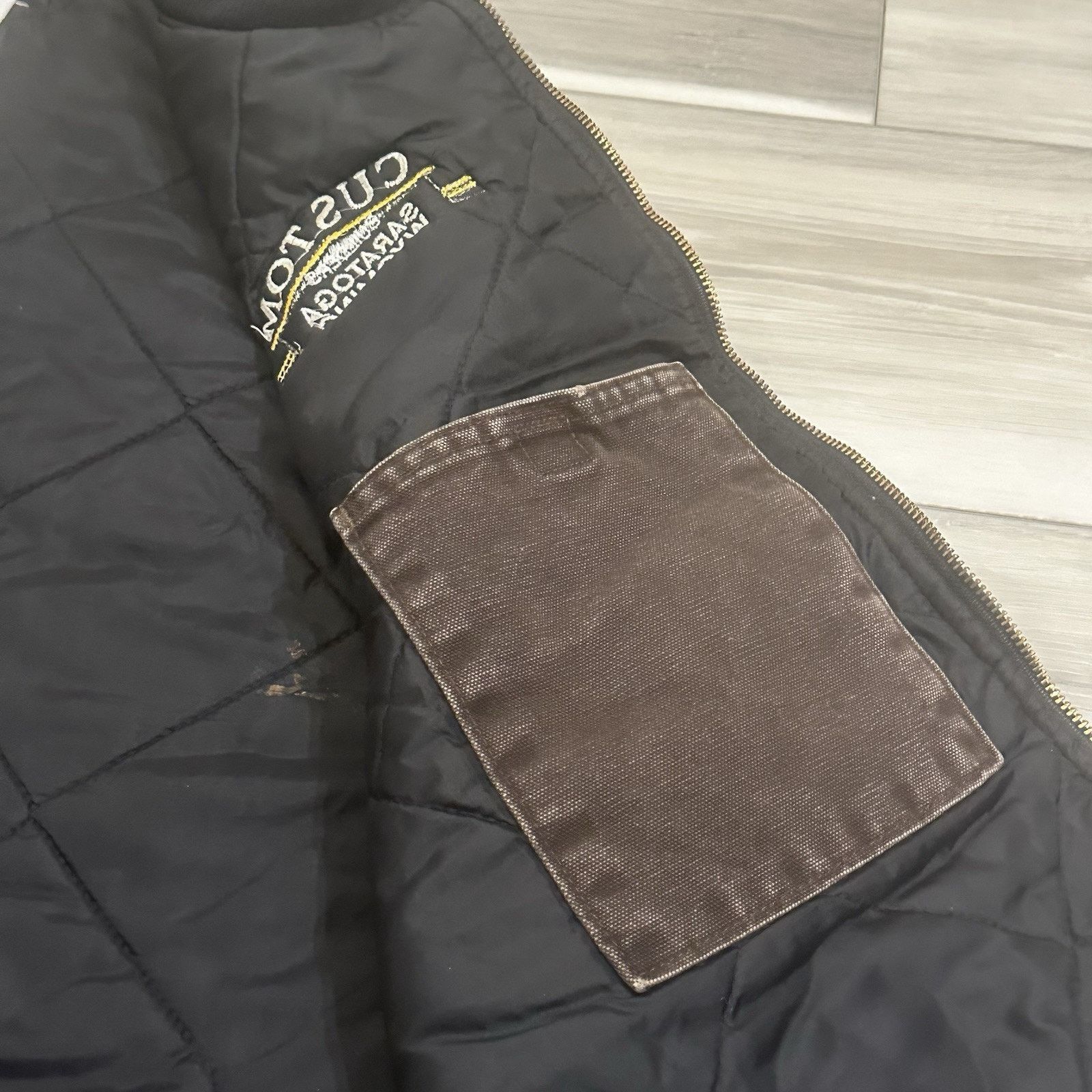 Carhartt VTG 90s Carhartt Duck Vest Mens XL Union USA Brown Quilted Size US XL / EU 56 / 4 - 4 Thumbnail