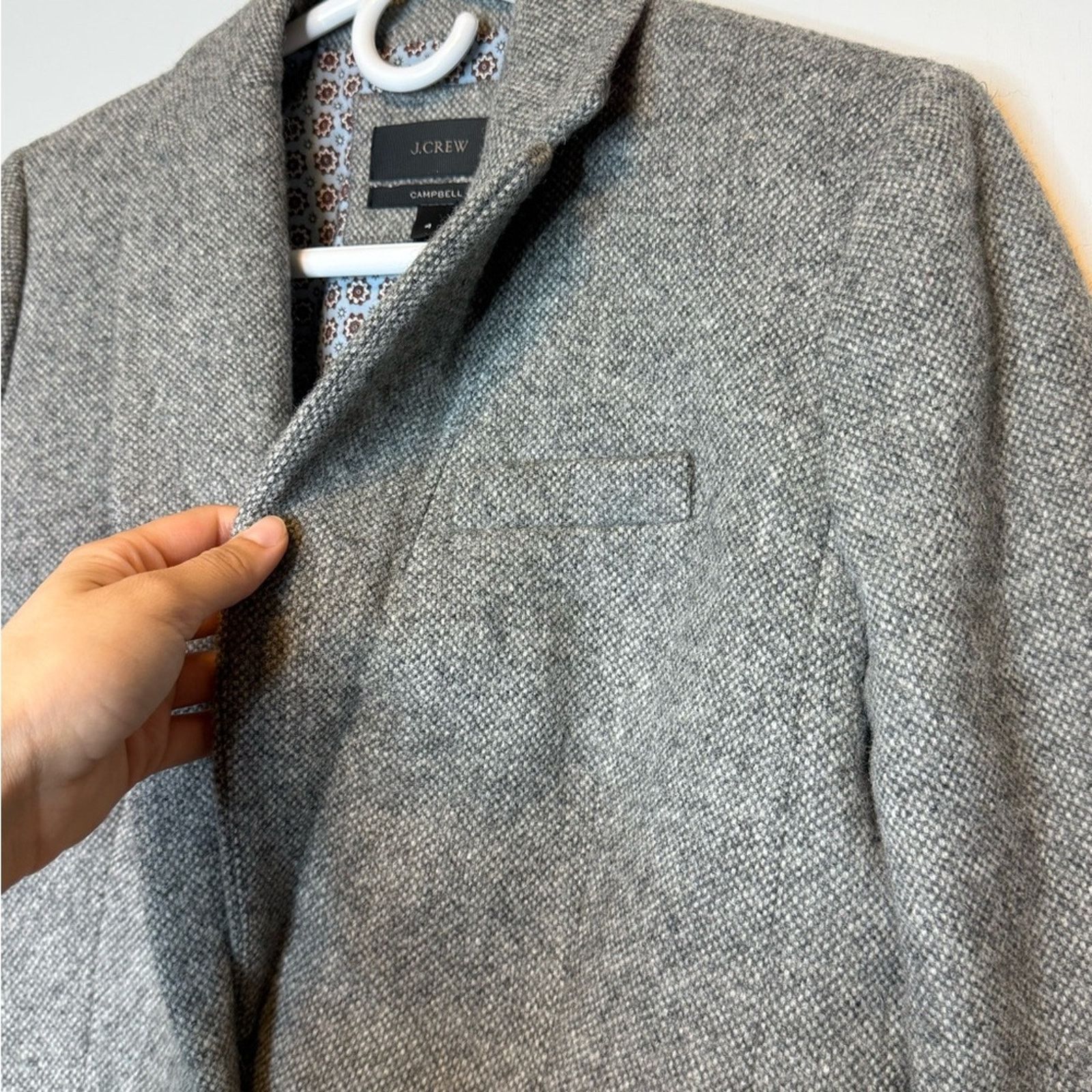 J.Crew RARE J.Crew Campbell Donegal Blazer Wool Grey Size S / US 4 / IT 40 - 9 Thumbnail
