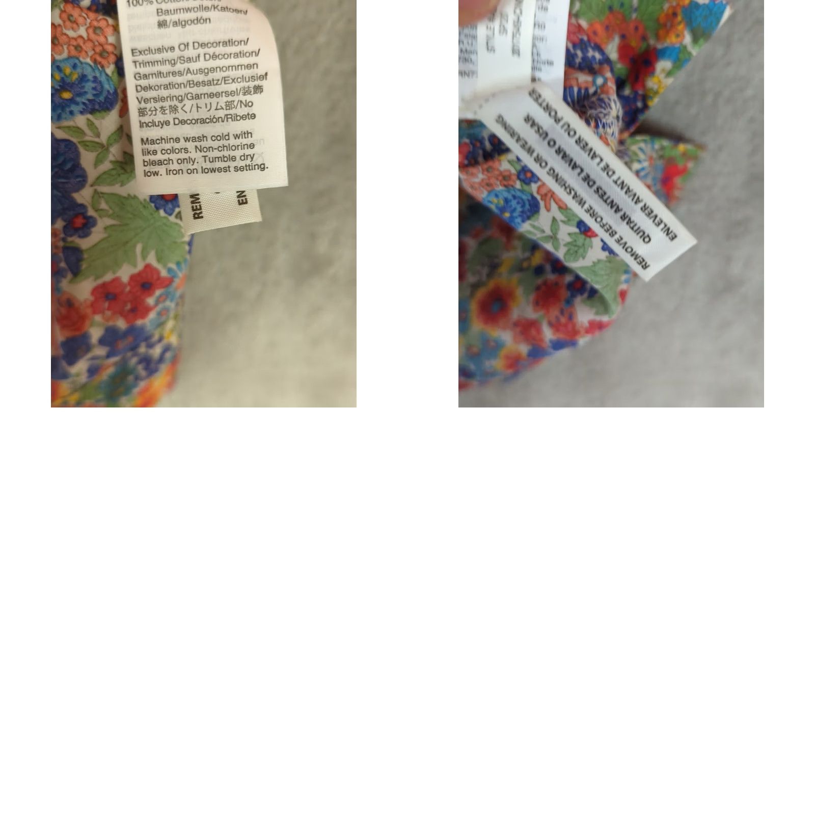 J.Crew J.CREW Cotton Poplin Top in Liberty Margaret Annie Floral Print Womens XXS Multicolor Flutter Sleeve Round Neck Casual Shirt Blouse Size XXS / US 00 / IT 34 - 9 Thumbnail