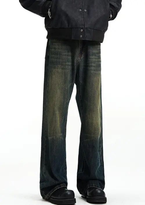 Japanese Brand × Jean Vintage distressed straight Cleanfit loose casual jeans Size US 32 / EU 48 - 3 Thumbnail