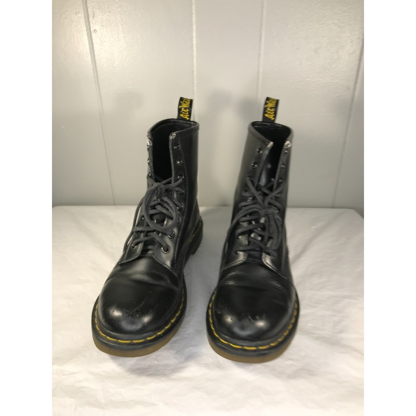 Dr. Martens Doc Dr. Martens 1460 Pascal Black Virginia Leather Boots Wom Size US 7 / IT 37 - 4 Thumbnail