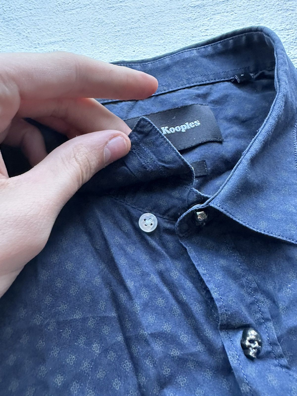 The Kooples 🚨The Kooples Paris skull monogram Long Sleeve Shirt Relaxed Size US L / EU 52-54 / 3 - 6 Thumbnail