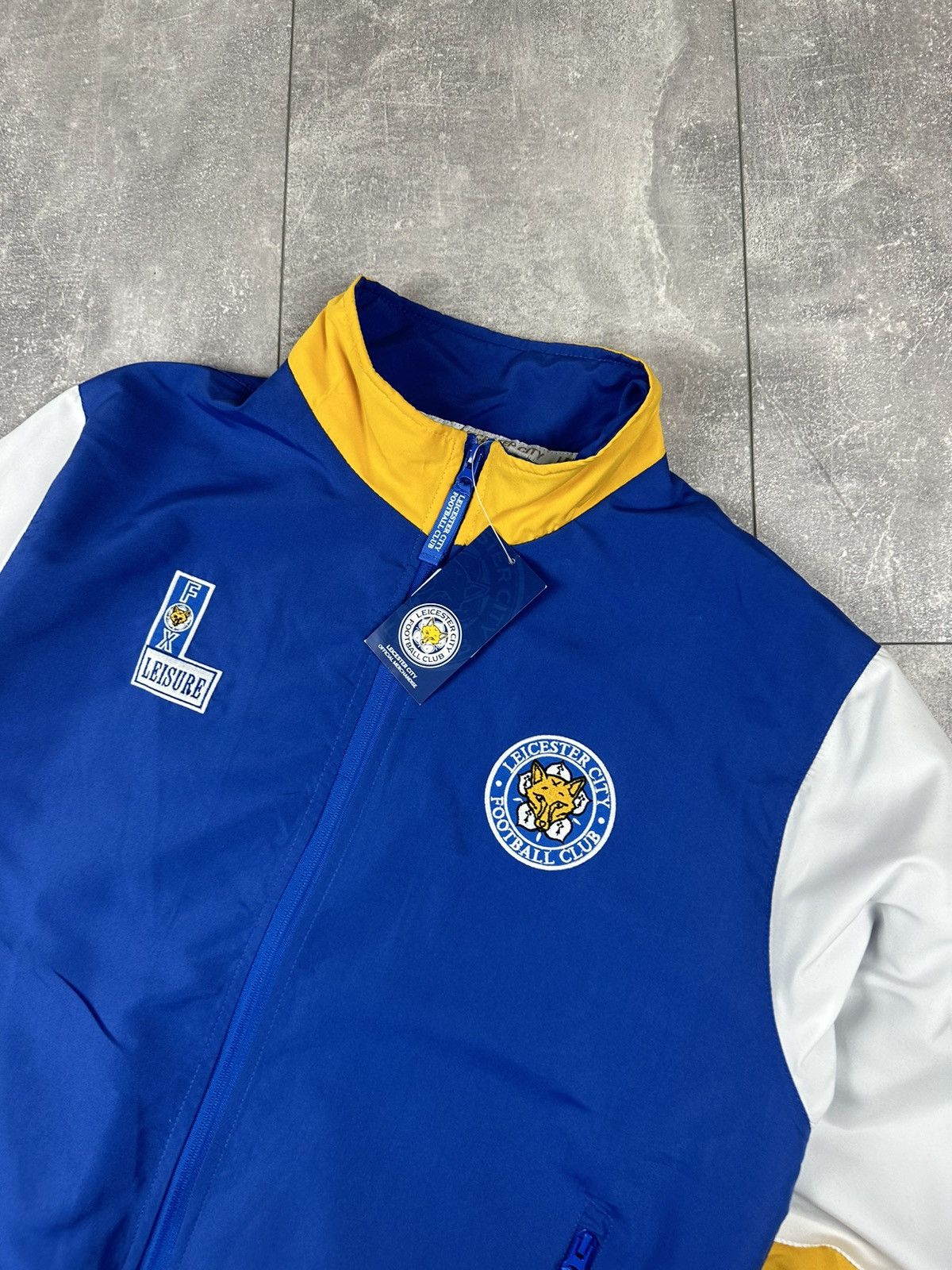 Other New Fox Leicester City Retro Track-Jacket 1992/94 Size US L / EU 52-54 / 3 - 2 Thumbnail