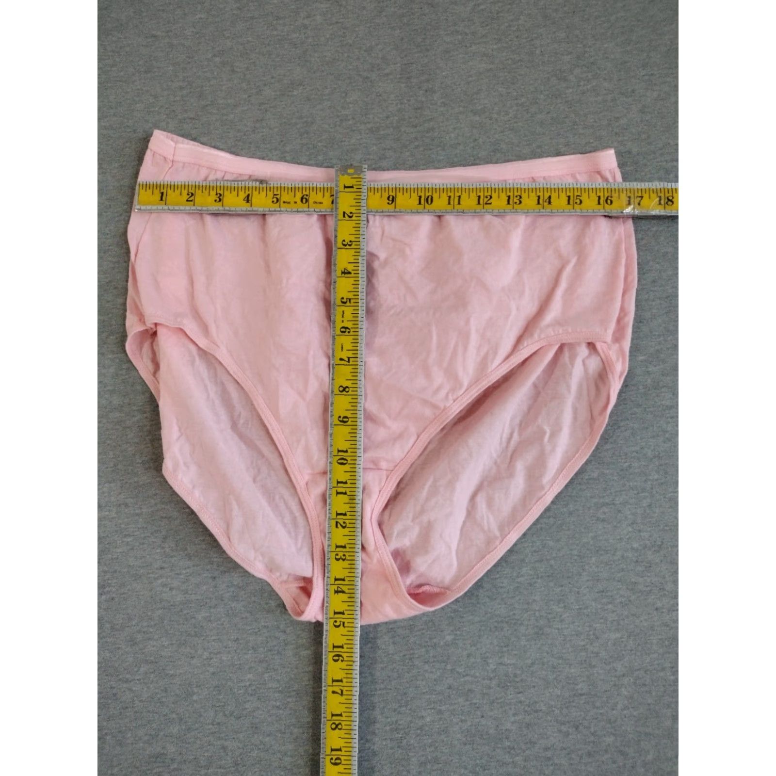 Vintage JUST MY SIZE Briefs Women 100% Cotton Pink Size 12, Moisture Wicking, Mid Rise, Regular, 1 Pack Size ONE SIZE - 4 Thumbnail