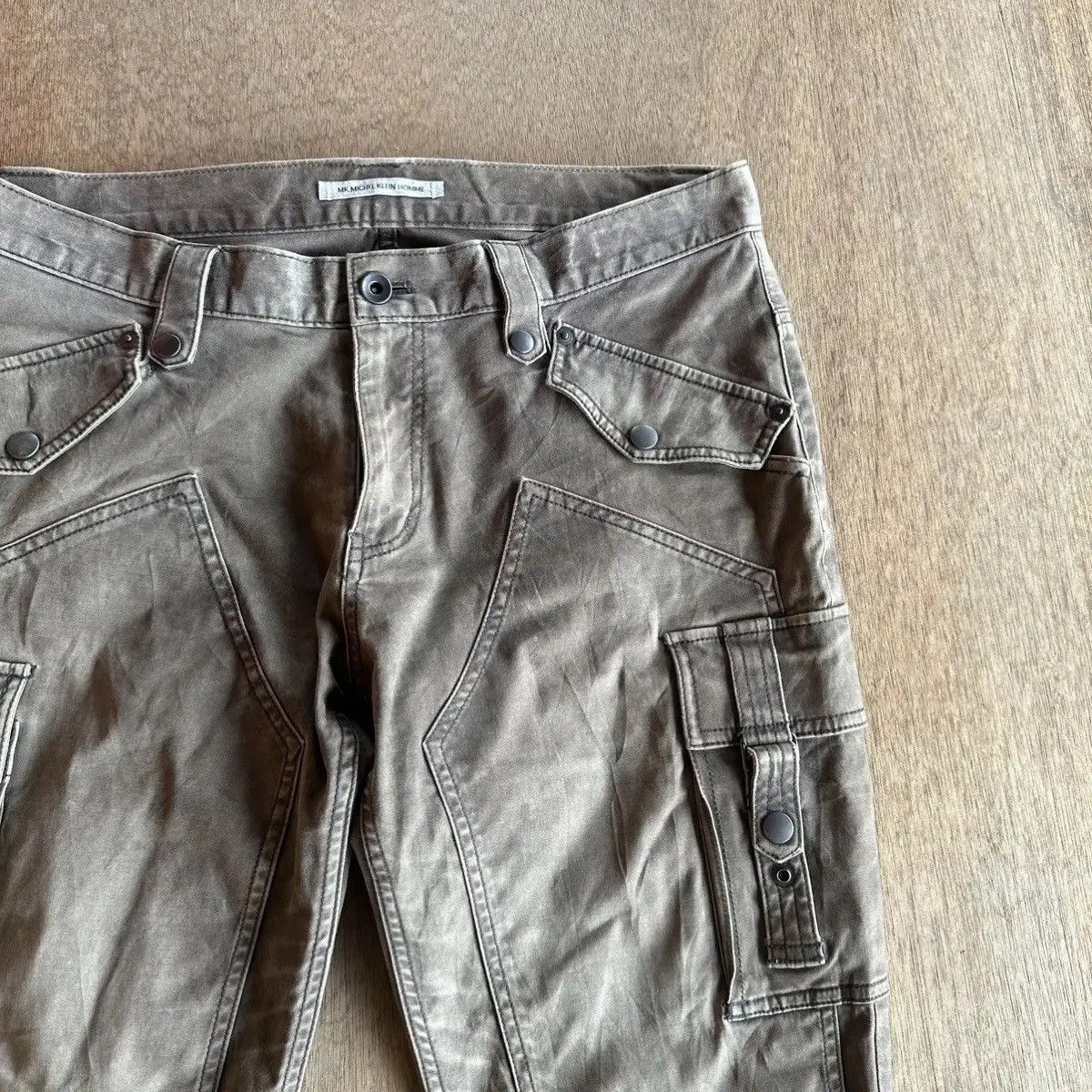 Selected Homme FLARES/BOOTCUT VTG DOUBLE KNEE RARE BONDAGE PUNK JAPAN PANTS Size US 33 - 9 Thumbnail