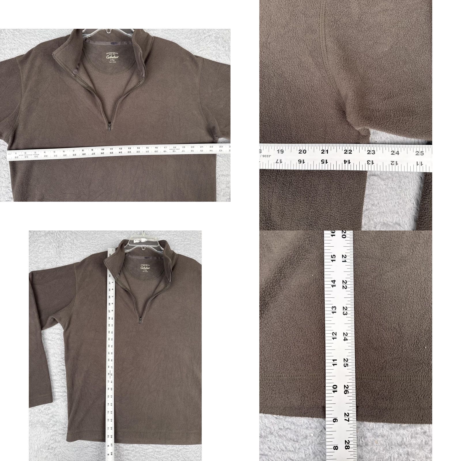 Vintage Cabela's Fleece Pullover Mens M Brown 1/4 Zip Mock Neck Outdoor Hiking Shirt Sweater Casual Outdoor Mens Size US M / EU 48-50 / 2 - 8 Thumbnail
