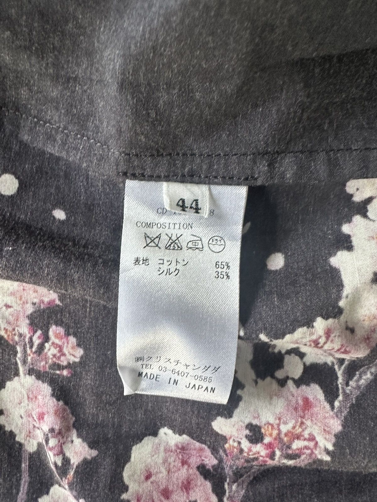 Christian Dada Christian Dada Sukura Blossom Silk Shirt Size US S / EU 44-46 / 1 - 3 Thumbnail