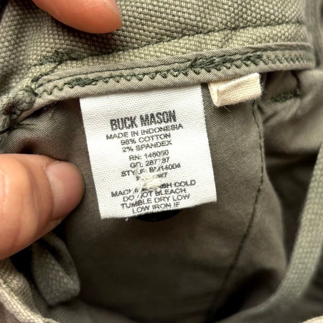 Buck Mason VINTAGE Buck Mason Men's Walk Shorts 28 7.5" Canvas Quiet Luxury Green Size US 28 / EU 44 - 7 Thumbnail