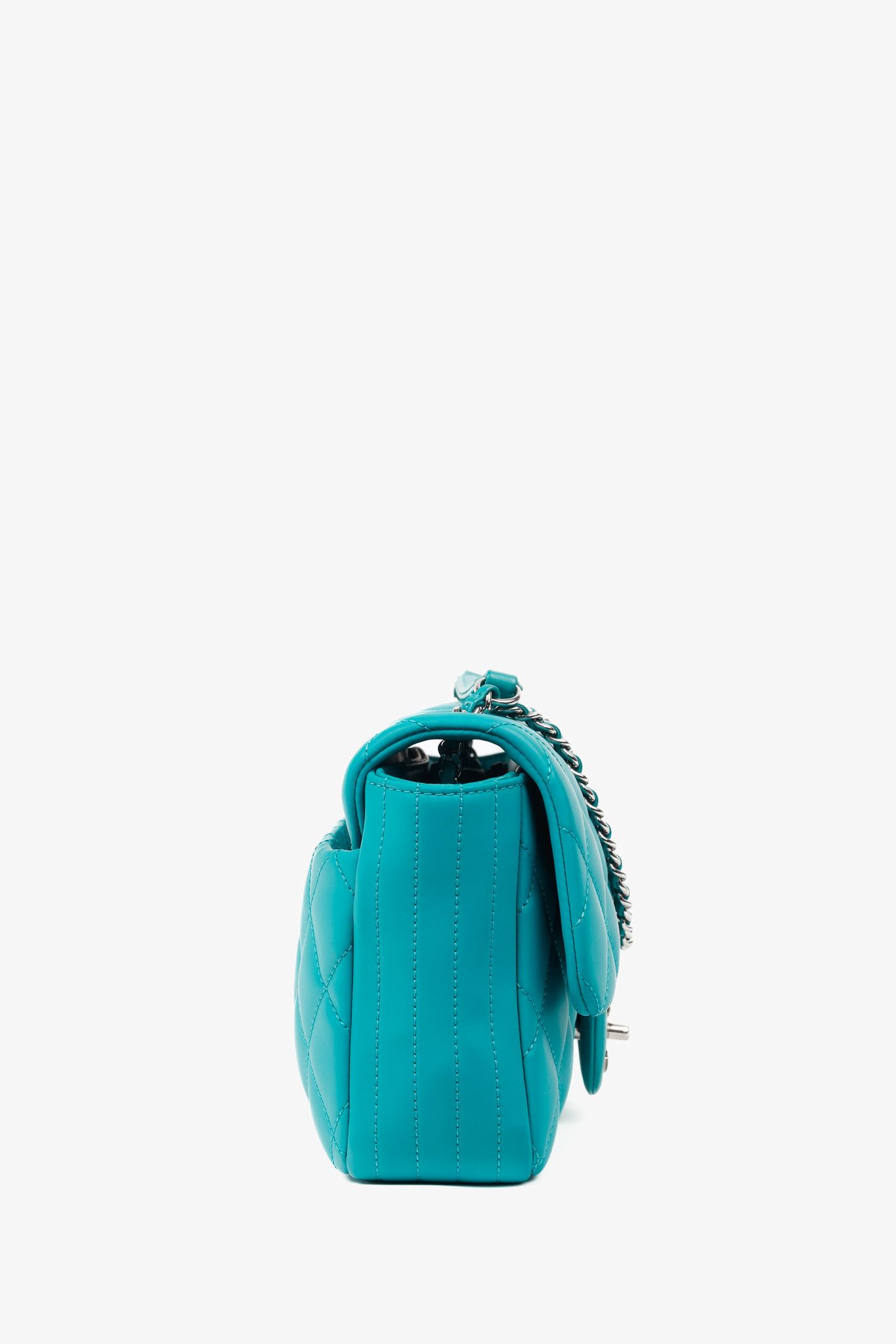 Chanel Chanel Teal Paris-Seoul Medium Lambskin Coco Rain Flap Bag Size ONE SIZE - 3 Thumbnail