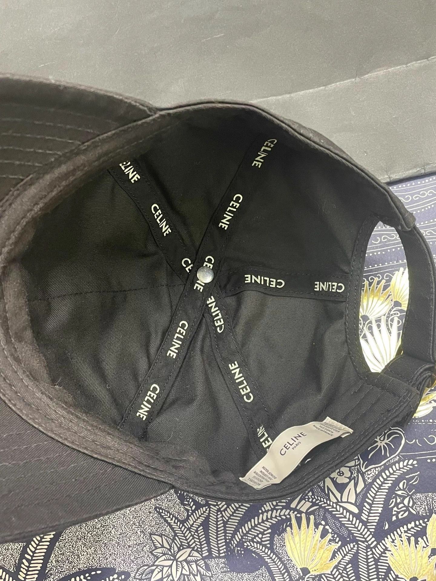Celine Celine Black Classic Baseball Cap Size ONE SIZE - 4 Thumbnail