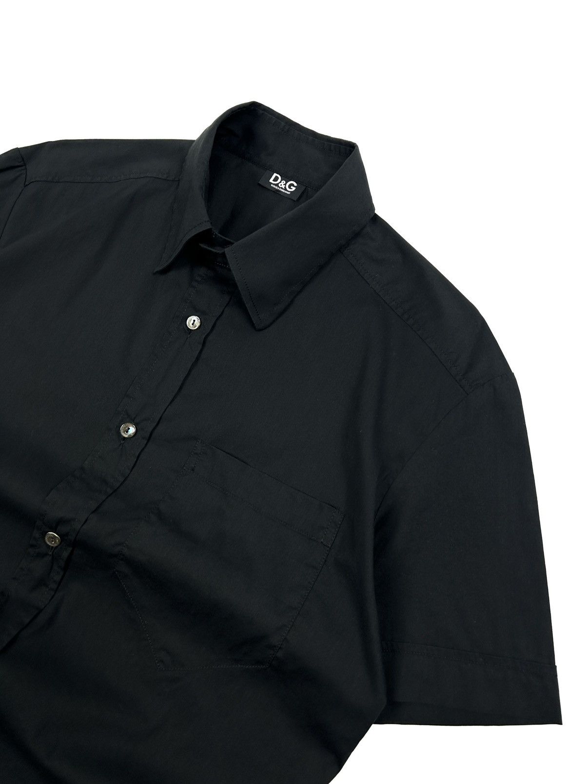Dolce & Gabbana Vintage DOLCE & GABANNA Short Sleeve Shirt Black Archive Y2K Size US L / EU 52-54 / 3 - 8 Thumbnail