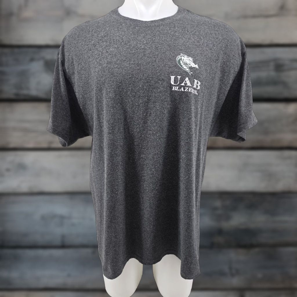 Champion VINTAGE UAB Blazers Champion T Shirt Mens XL Gray Double Sided Size US XL / EU 56 / 4 - 1 Thumbnail
