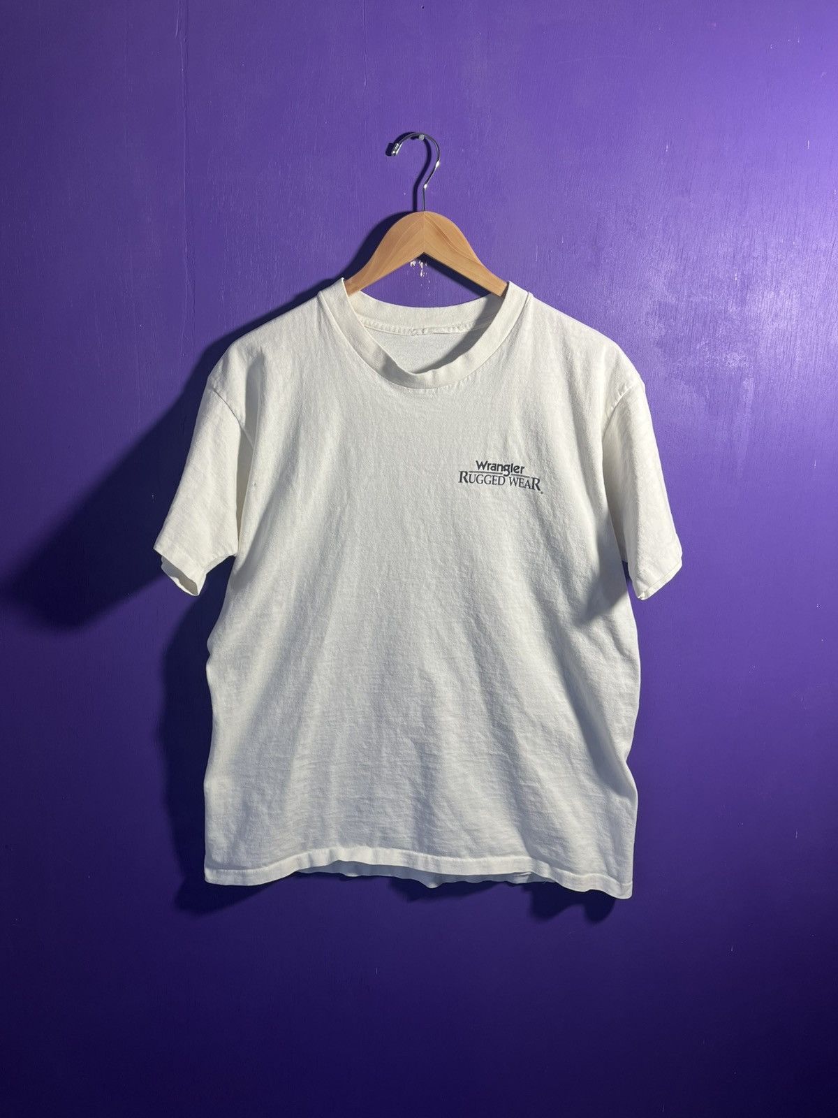 Vintage × Wrangler Vintage 90s Wrangler fishing bite me t-shirt Size US M / EU 48-50 / 2 - 1 Thumbnail
