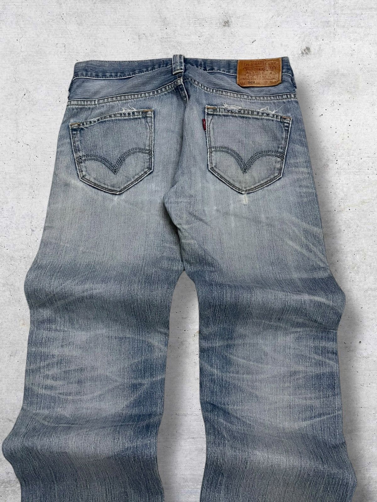 Levi's Vintage Clothing VINTAGE 504 LEVIS USA DESIGNER 90S RIPPED OG STYLE DENIM Size US 30 / EU 46 - 12 Thumbnail