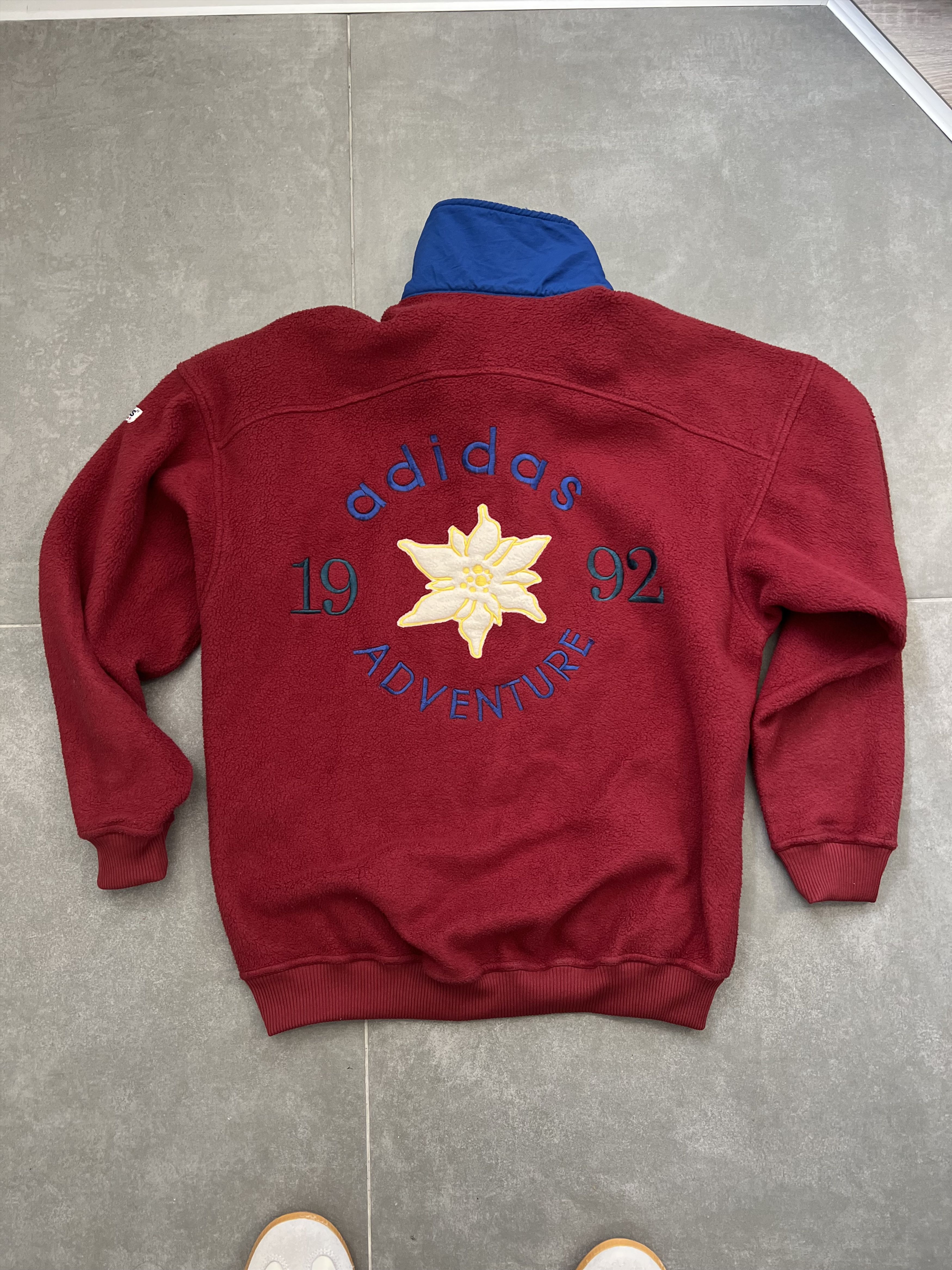 Adidas Vintage 1992 Adidas Adventure Fleece sweatshirt Size US S / EU 44-46 / 1 - 14 Thumbnail