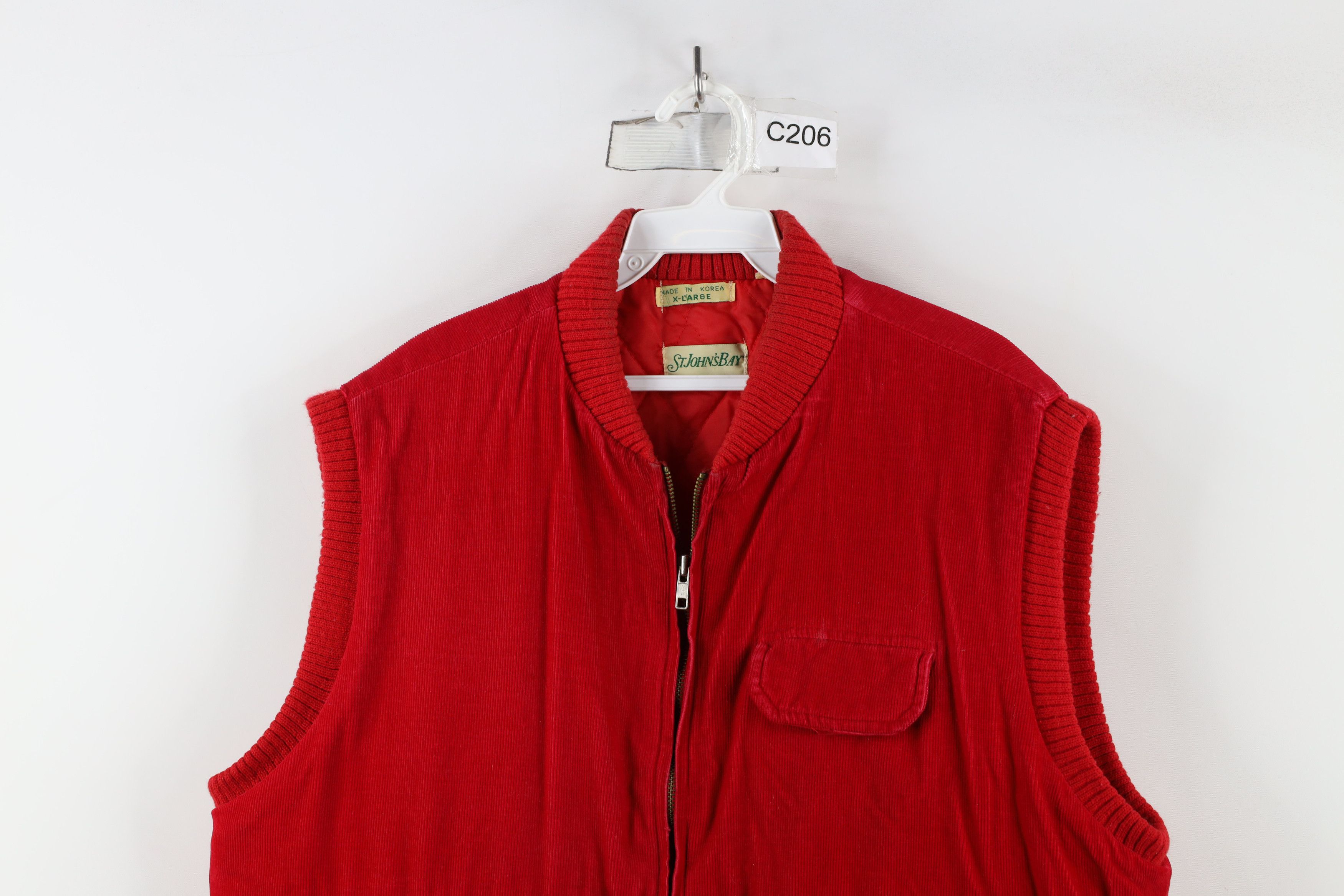 Vintage Vintage 70s 80s Streetwear Quilted Puffer Vest Jacket Red Size US XL / EU 56 / 4 - 2 Thumbnail