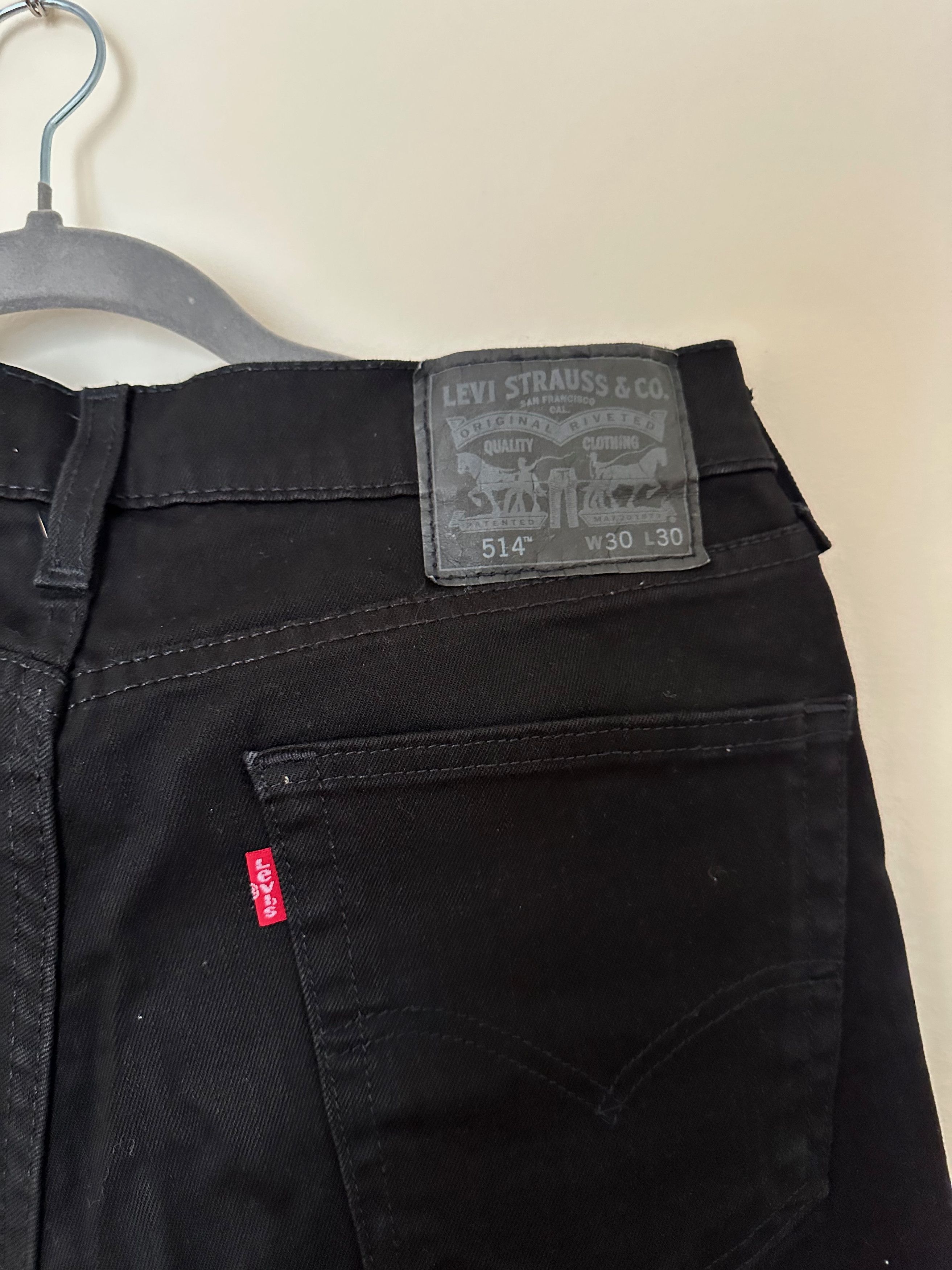 Levi's Levi's 514 Straight Fit Men's Jeans - 30x30 Black Size US 30 / EU 46 - 2 Thumbnail