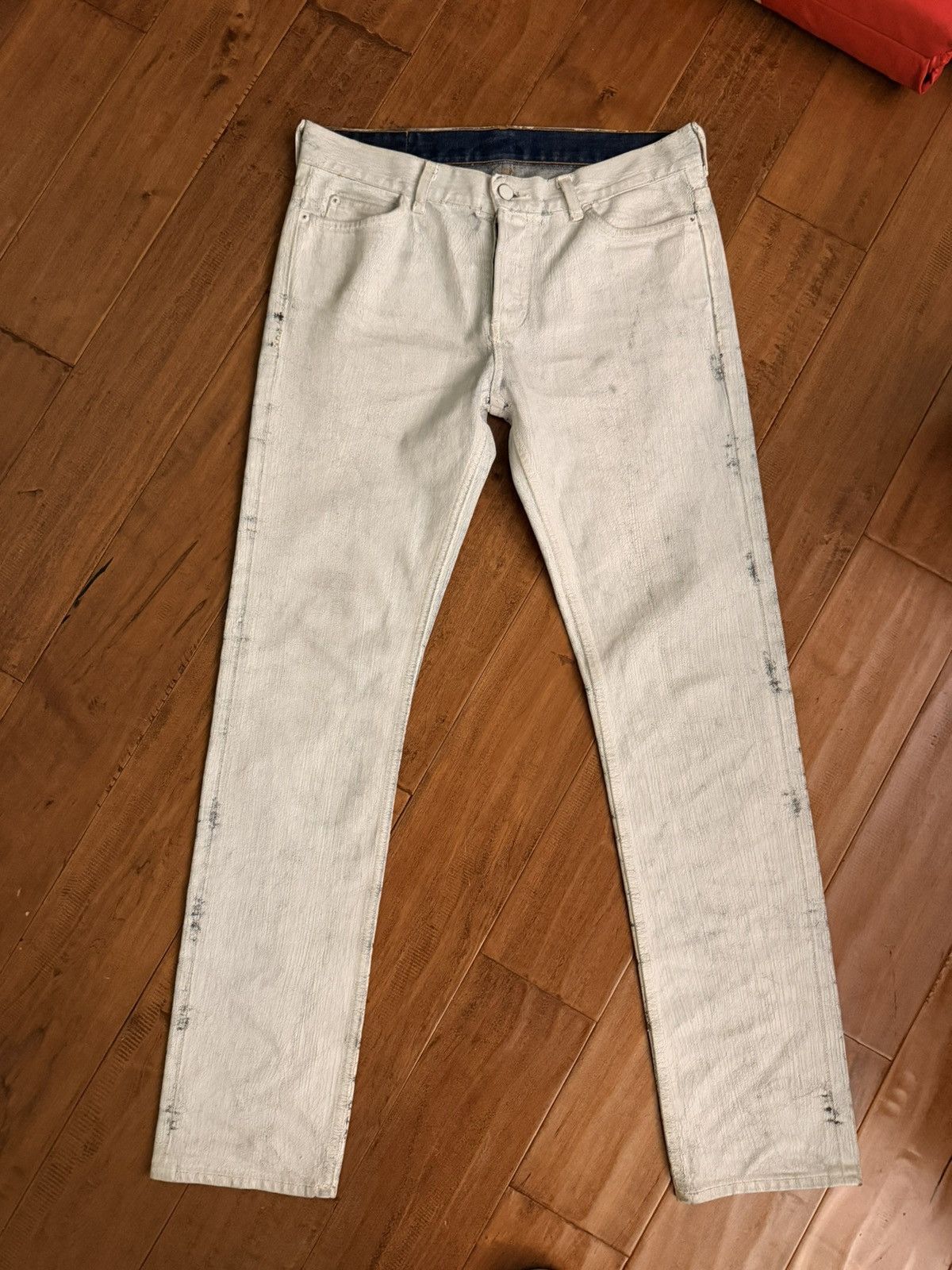 Maison Martin Margiela — 2012 Painted Denim With H&M in White, Men's (Size 29)