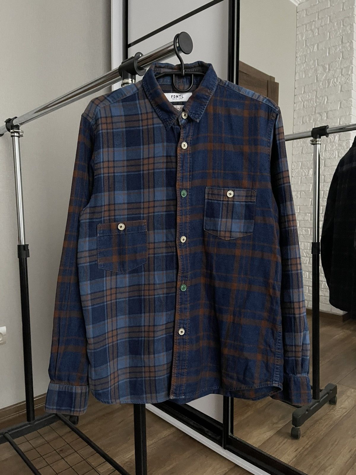 FDMTL FDMTL Japanese Checked Shirt Button Up Size US L / EU 52-54 / 3 - 3 Thumbnail