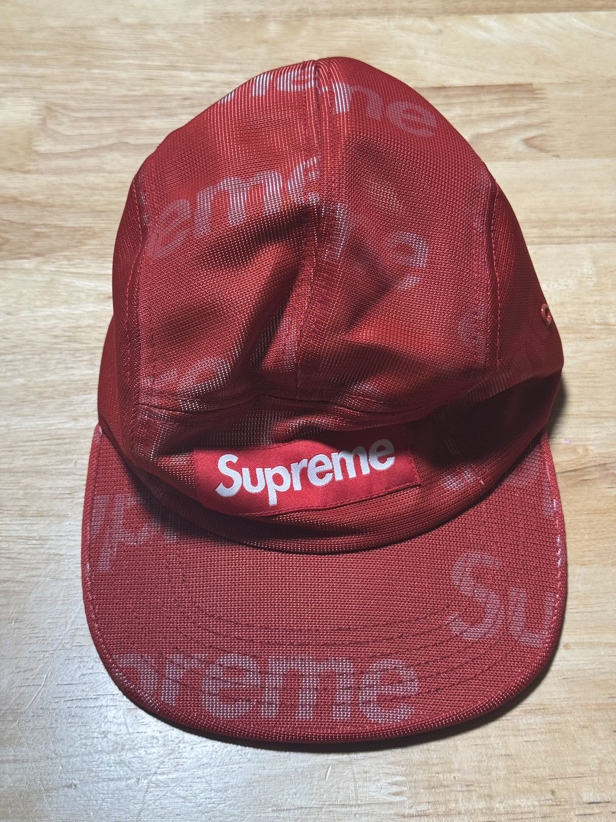 Supreme Supreme lenticular logo camp cap red | Grailed