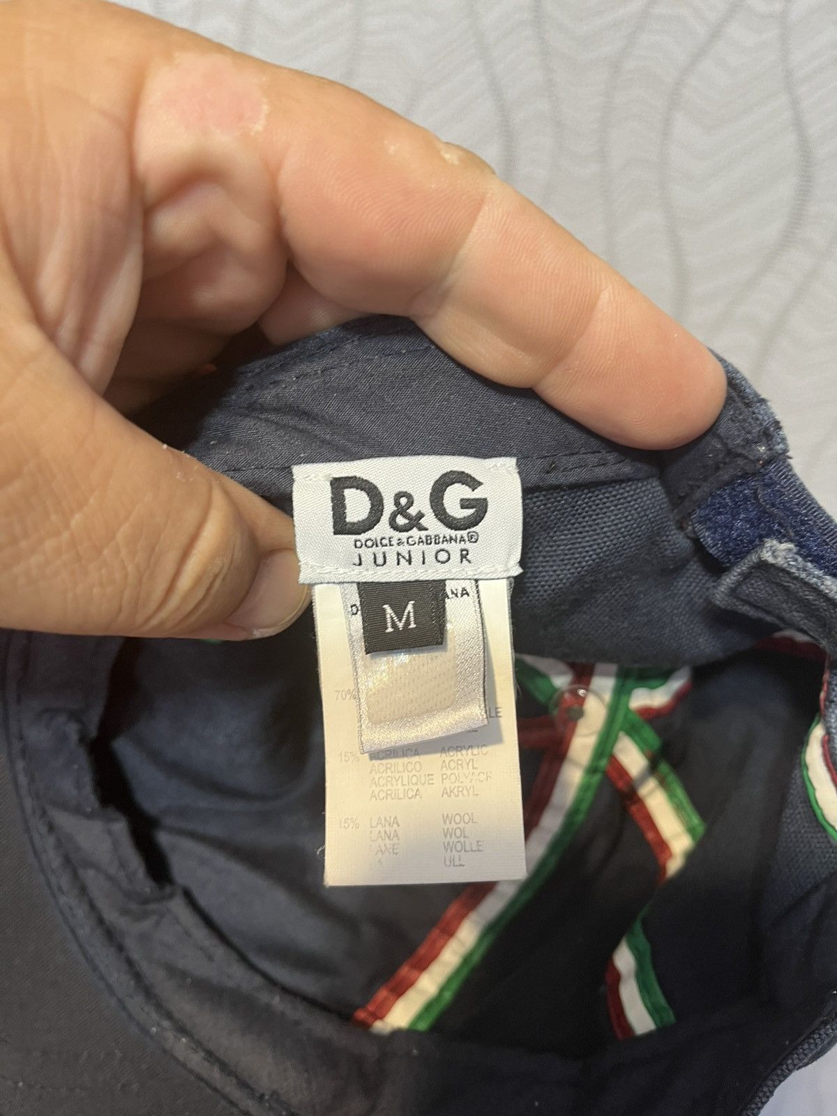 Dolce & Gabbana Dolce & Gabbana Junior Vintage Grey Avant Garde Cap Size 26 - 6 Thumbnail