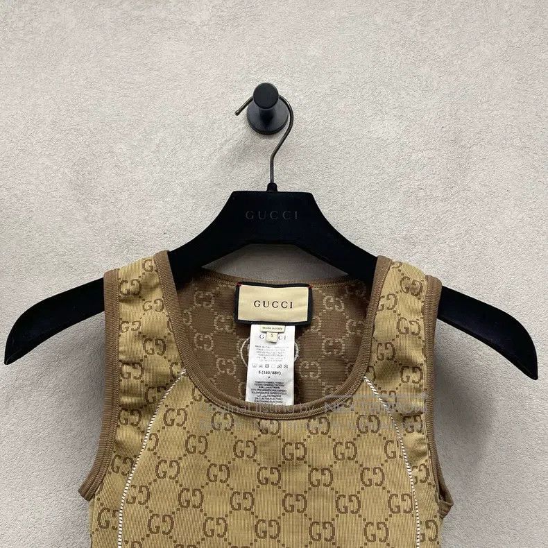 Gucci Gucci Full printed brown pullover vest Size S / US 4 / IT 40 - 4 Thumbnail