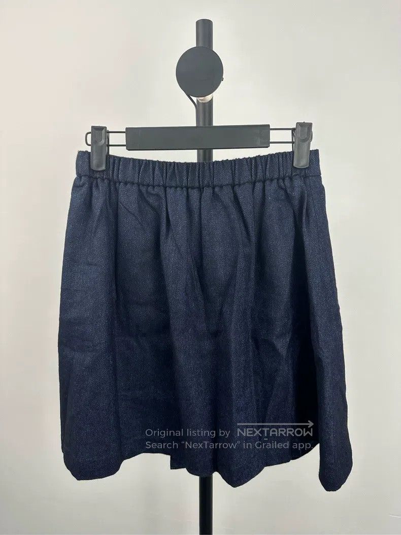 Dior Dior Size13 Dark blue wool A-line skirt Size 32" / US 10 / IT 46 - 2 Thumbnail