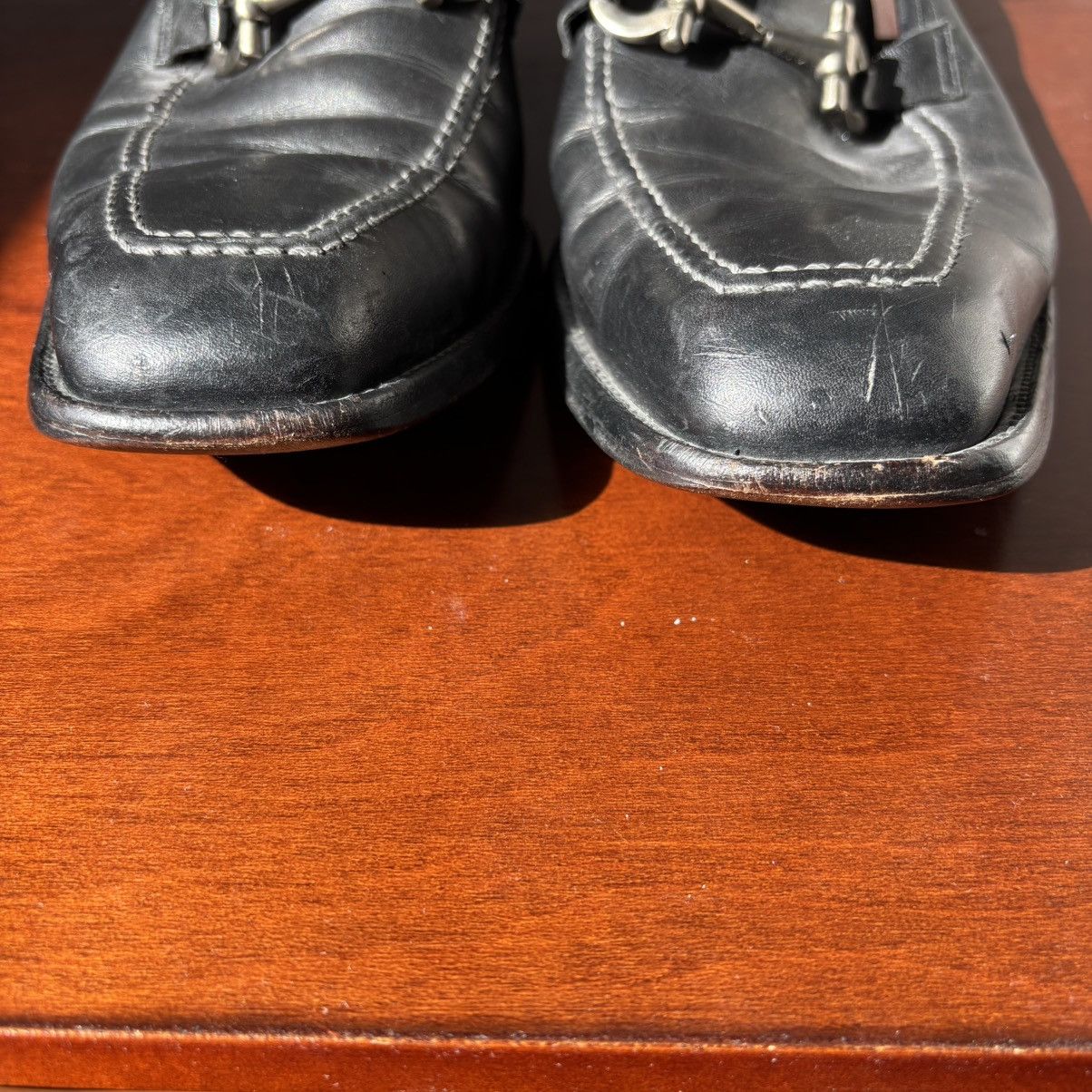 Salvatore Ferragamo $175 Salvatore Ferragamo Pasquale Loafers W/ Silver Horsebit Size US 11 / EU 44 - 9 Thumbnail