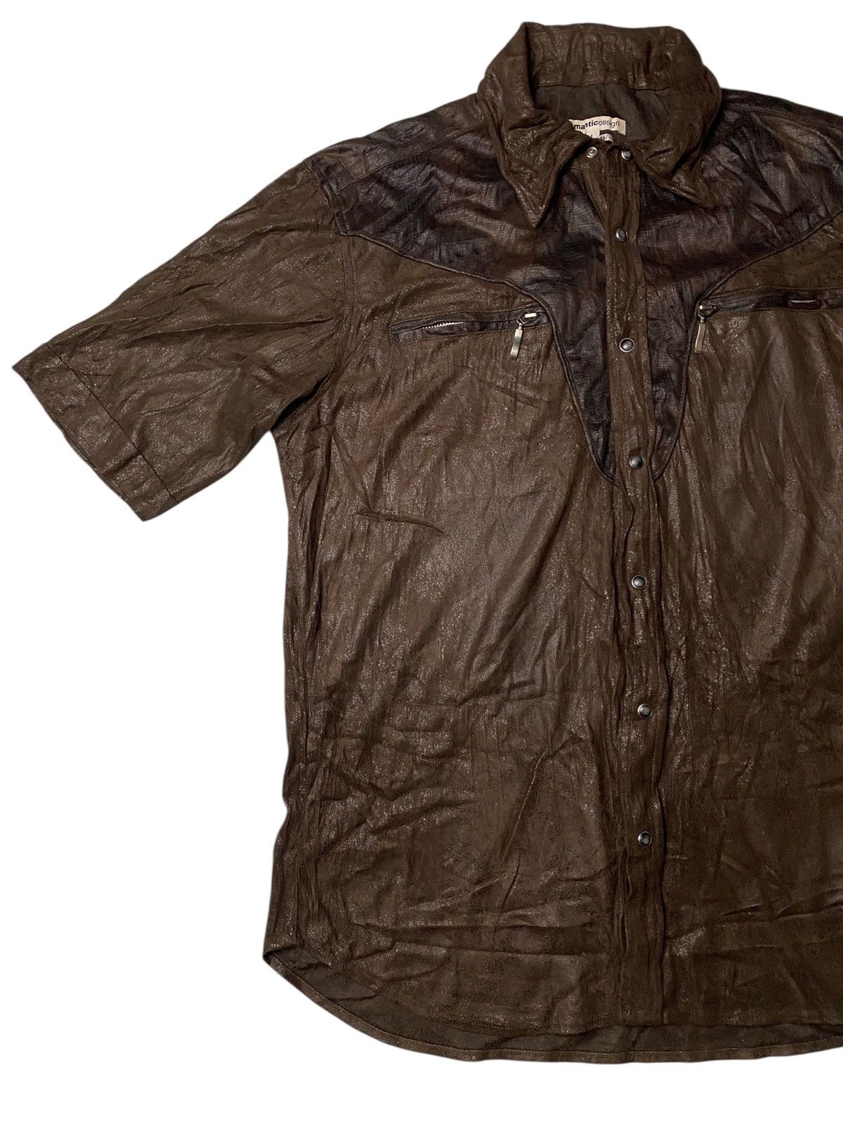 If Six Was Nine 2000's Semantic Design Western Crocodilo Pattern Shirts Size US M / EU 48-50 / 2 - 3 Thumbnail