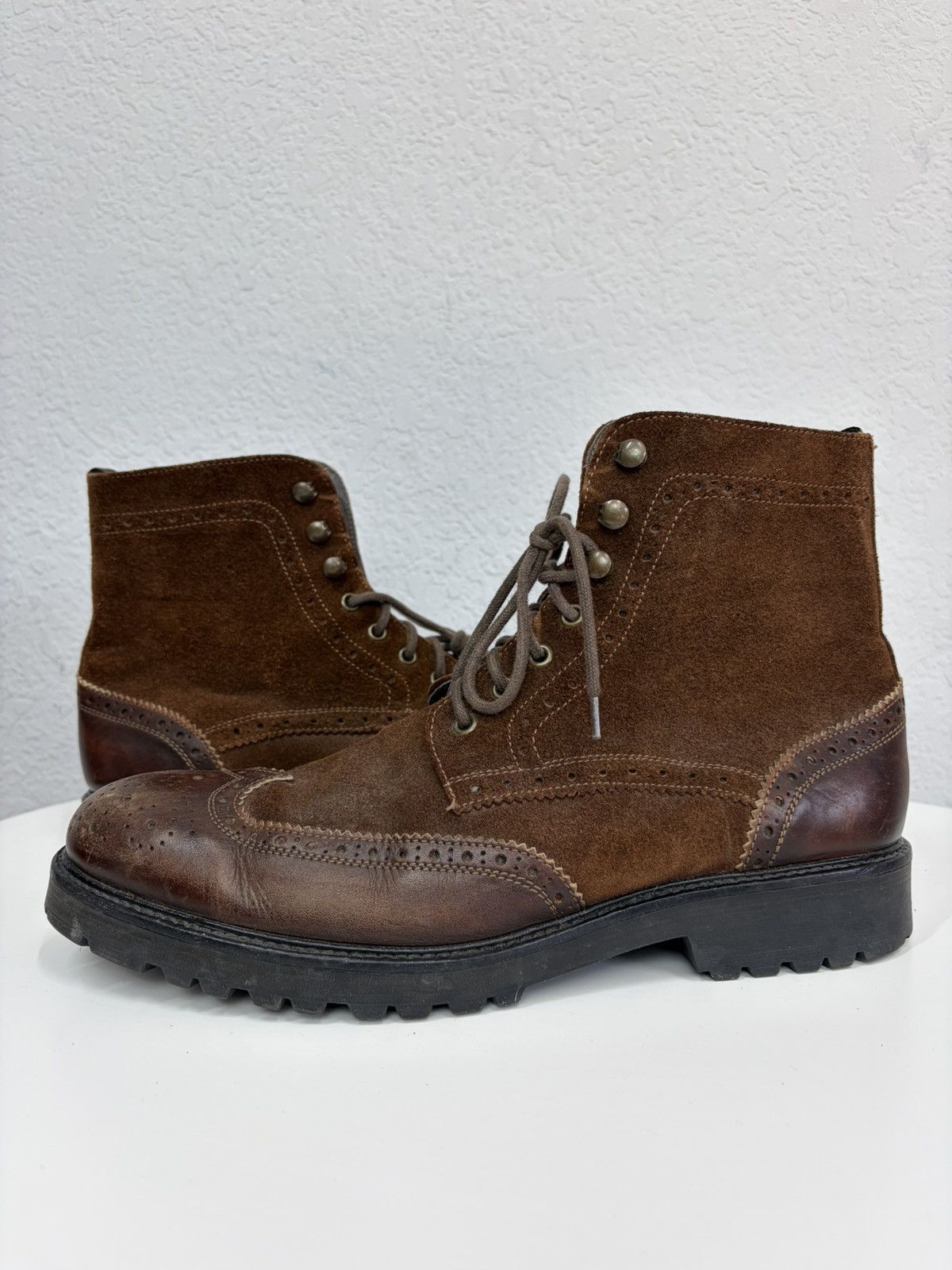 If Six Was Nine Vintage Y2K Guidi CCP Style Distressed Leather Biker Boots Size US 10 / EU 43 - 9 Thumbnail