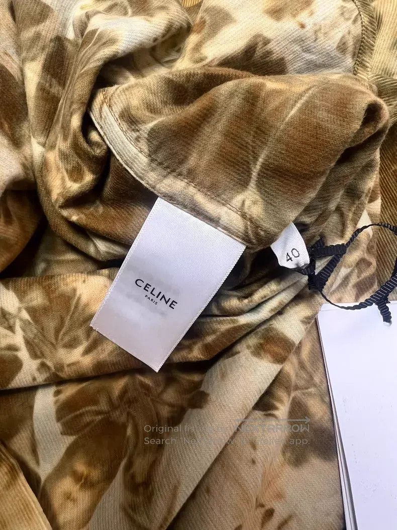 Celine CELINE Corduroy Tie-Dye Brown Shirt Size S / US 4 / IT 40 - 5 Thumbnail