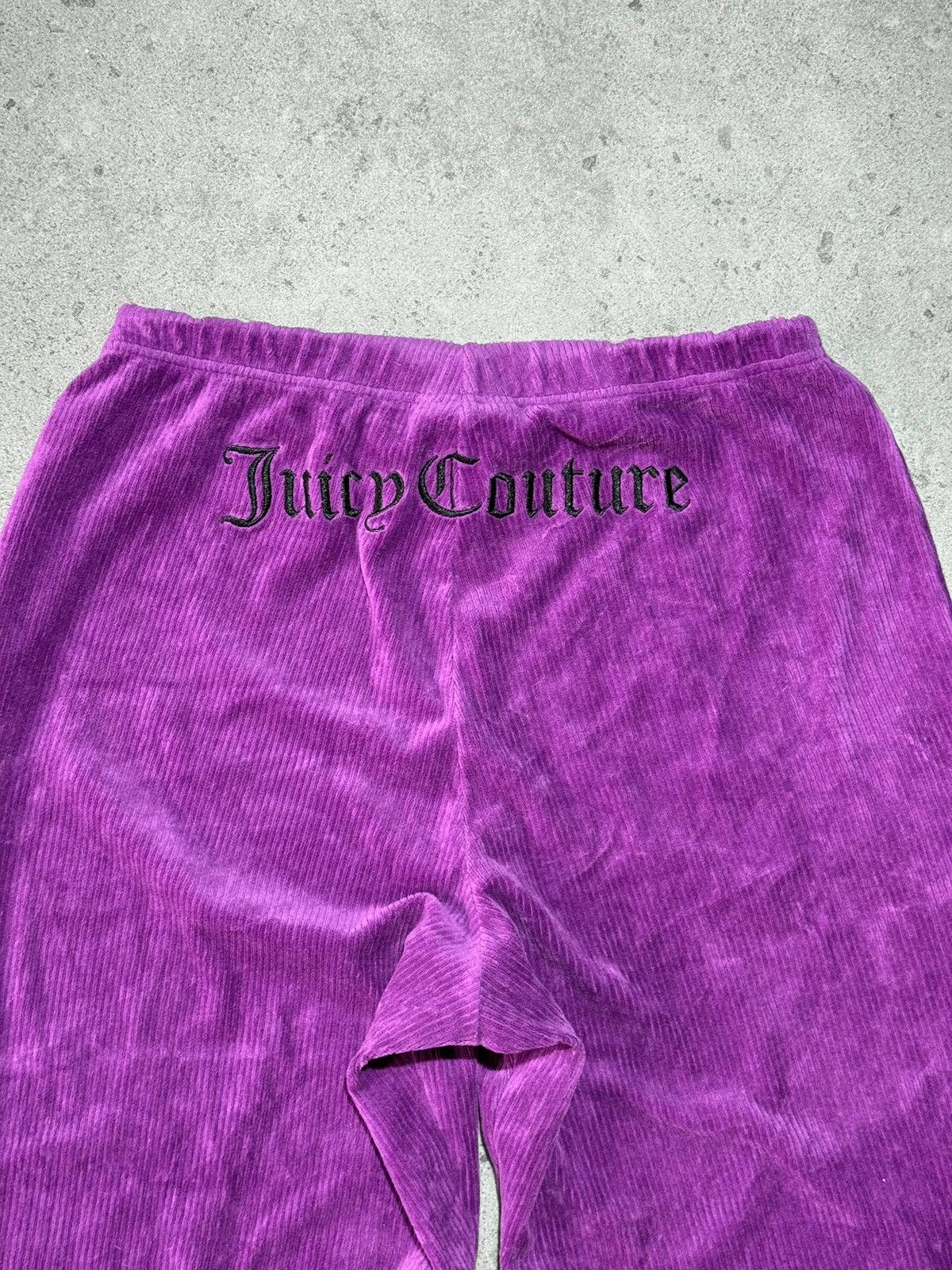 Juicy Couture Velveteen Velour Juice Couture purple pants bell bottom Size 30" / US 8 / IT 44 - 4 Thumbnail