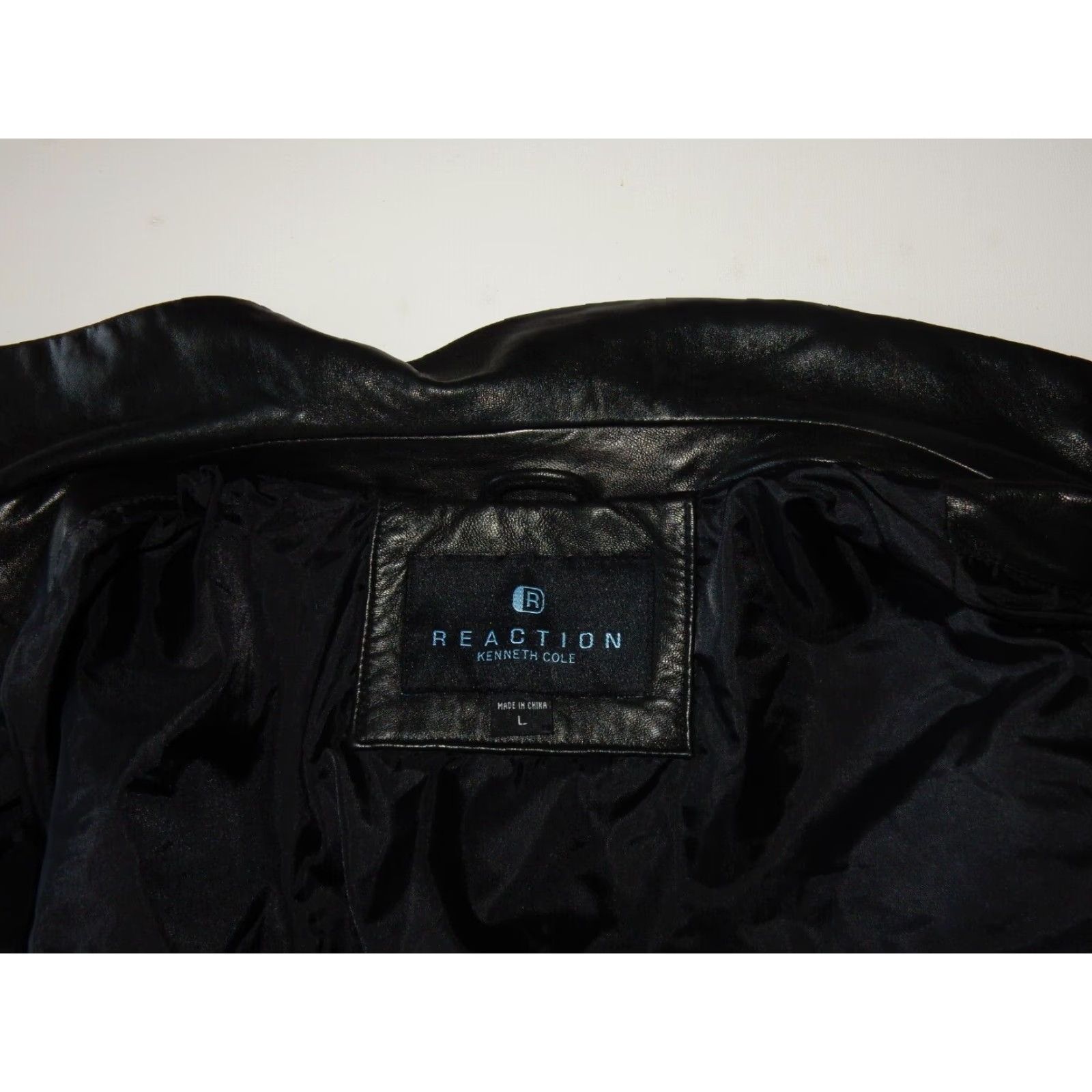 Kenneth Cole VINTAGE Kenneth Cole Reaction Leather Bomber Jacket Men Large Black 90s Size US L / EU 52-54 / 3 - 4 Thumbnail