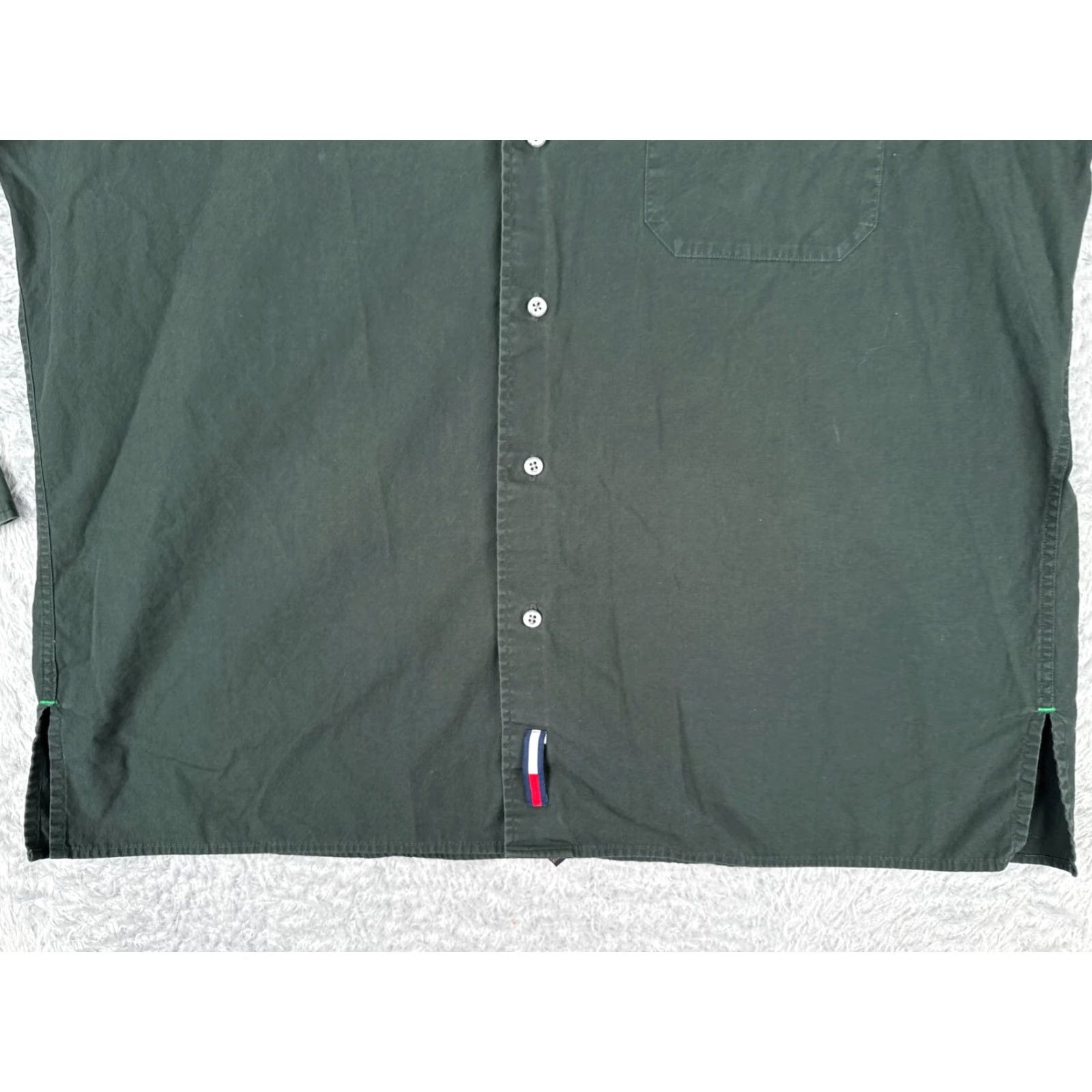 Tommy Hilfiger Tommy Hilfiger Shirt Men Button-Up 15.5 Green Long Sleeve Pocket 100% Cotton Everyday Wear Mens Size US M / EU 48-50 / 2 - 7 Thumbnail