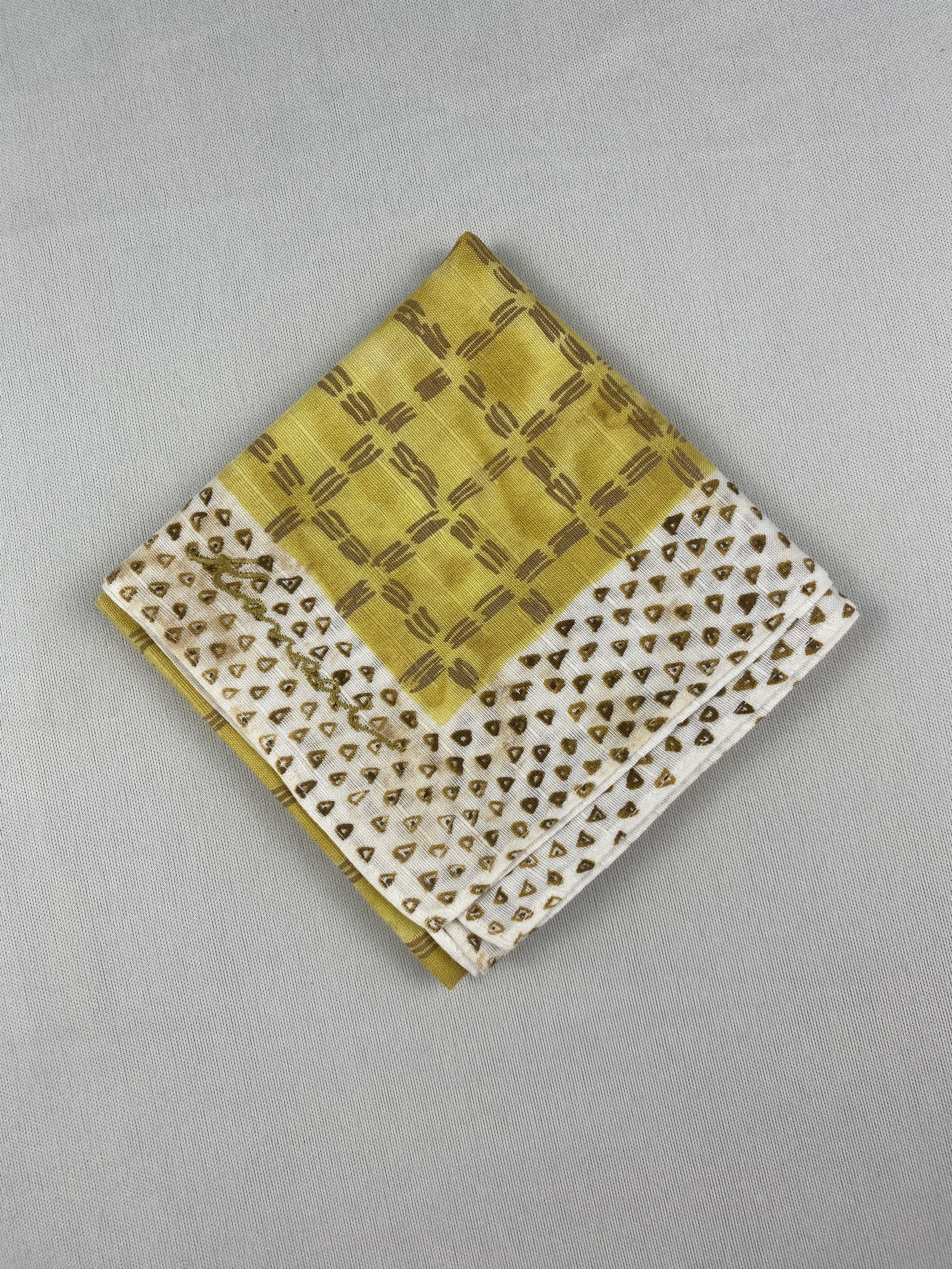 Kansai Yamamoto Vintage Kansai Handkerchief Pocket Square Bandana HM0024 Size ONE SIZE - 3 Thumbnail