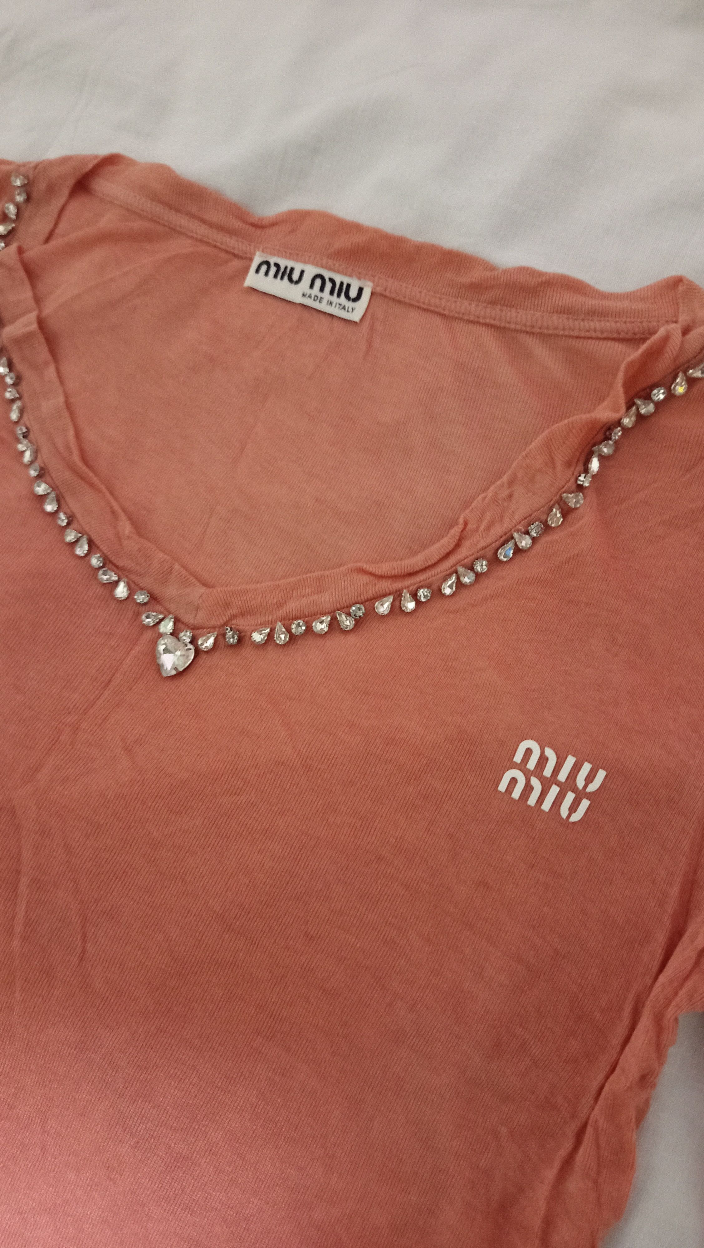 Miu Miu Miu Miu V Neck Short Sleeve Shirt Size M / US 6-8 / IT 42-44 - 3 Thumbnail