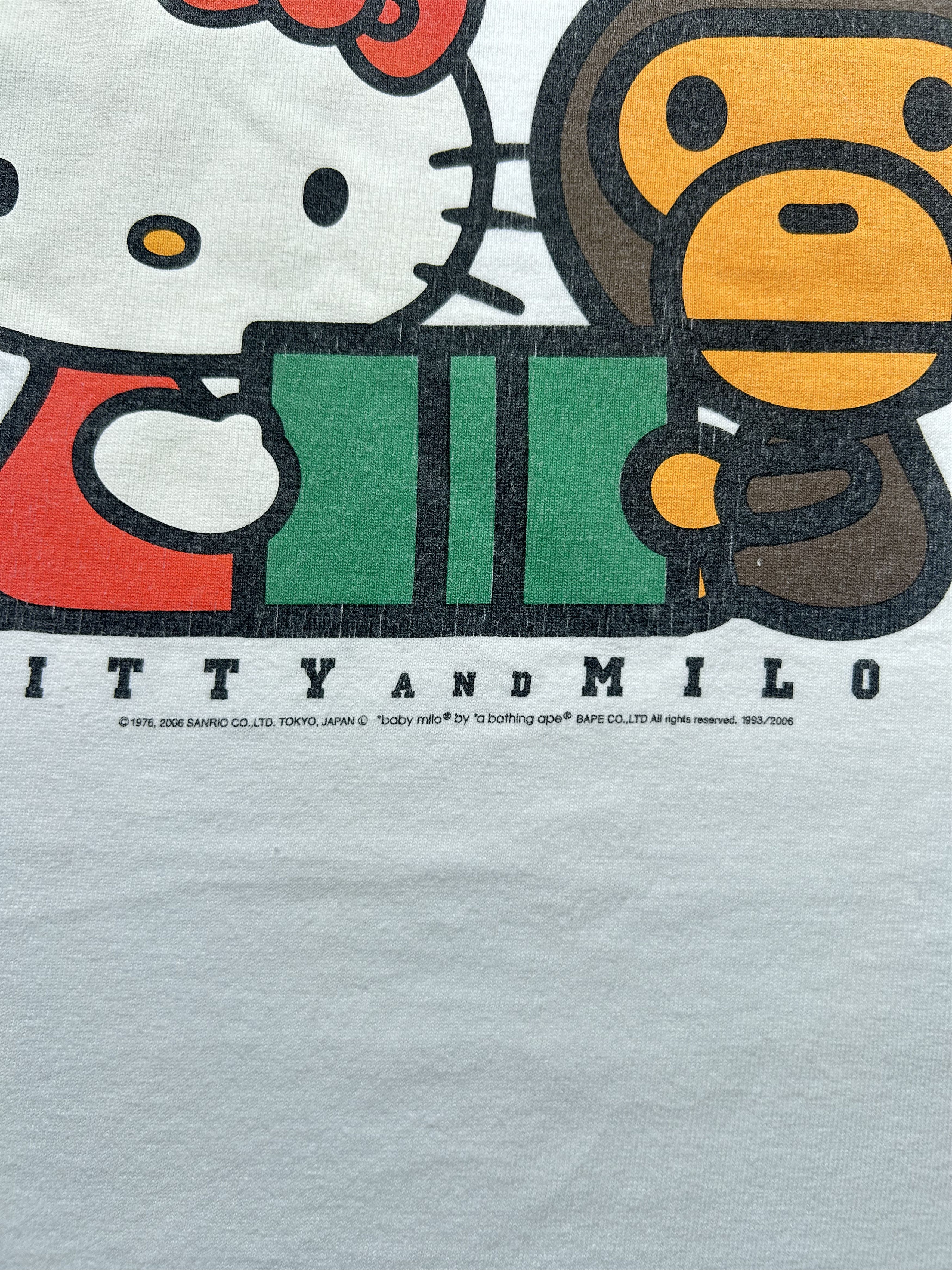 Bape 2006 Bape x Sanrio Hello Kitty & Baby Milo Tee [Size M] Size US M / EU 48-50 / 2 - 3 Thumbnail