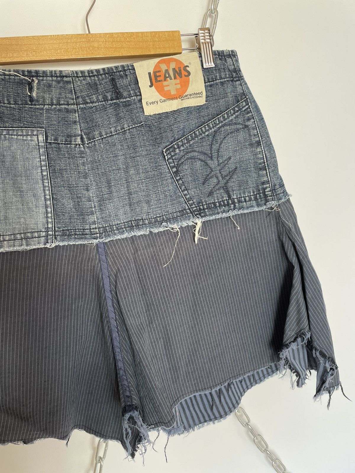 Michiko Koshino Y2K Michiko Koshino Asymmetrical Denim Skirt L Size Size 32" / US 10 / IT 46 - 5 Thumbnail