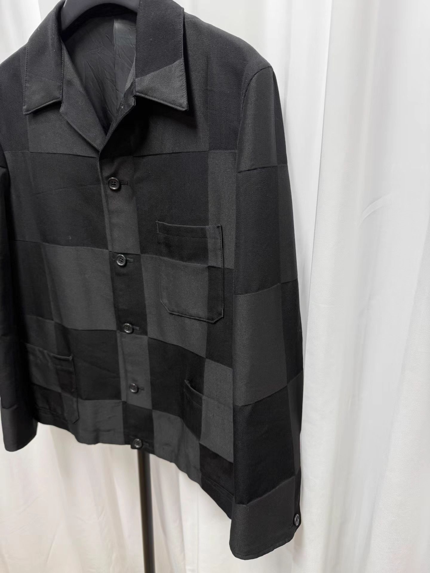 Yohji Yamamoto Yohji Yamamoto Y's for men Plaid Wool Paneled Jacket K20 Size US L / EU 52-54 / 3 - 2 Thumbnail
