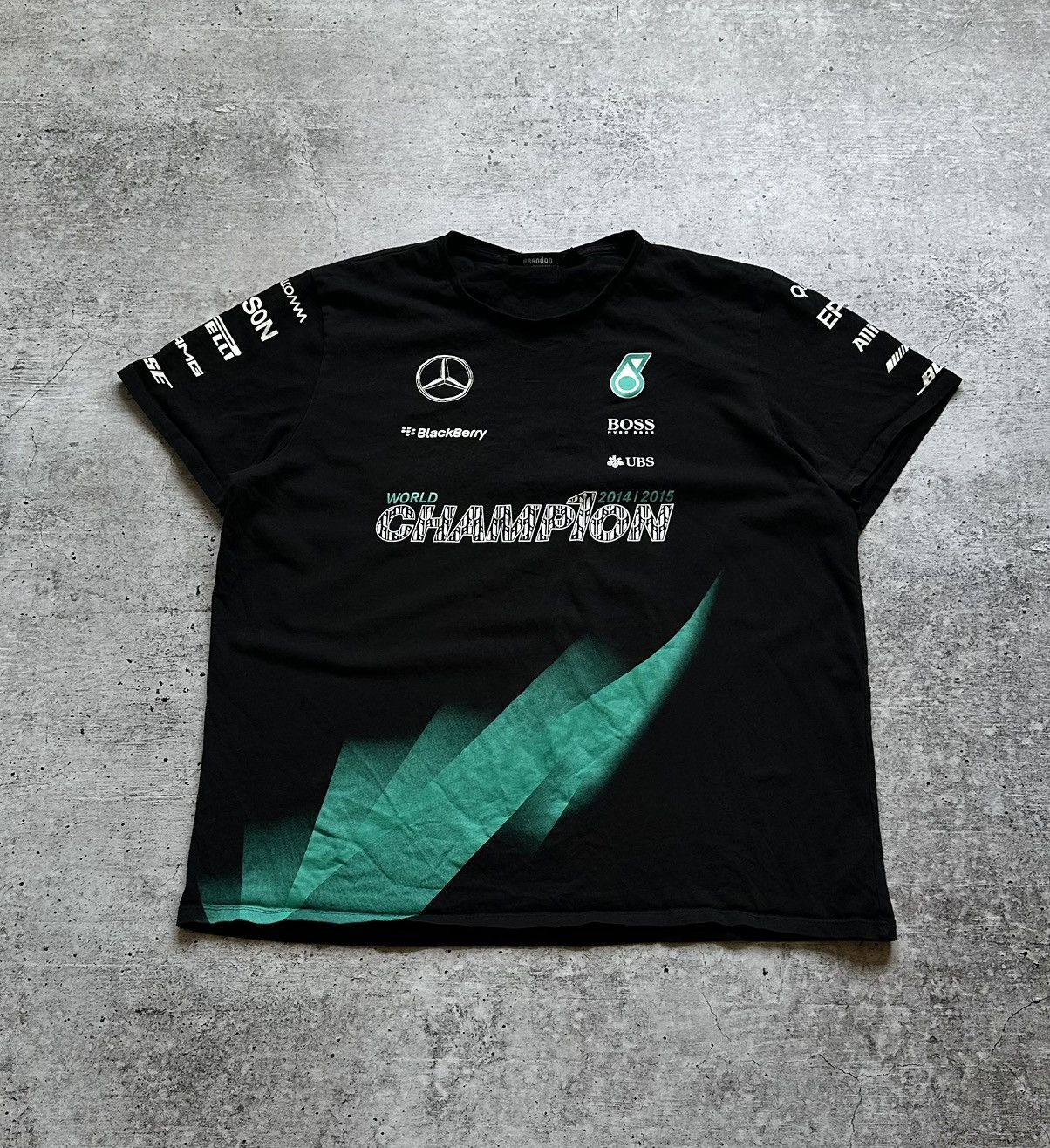 Mercedes-Benz × Vintage Mercedes-Benz F1 Team 2014/15 Champion T Shirt Size US XXL / EU 58 / 5 - 1 Thumbnail