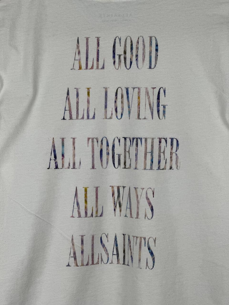 Allsaints Allsaints Casual White Printed T Shirt Size US XS / EU 42 / 0 - 13 Thumbnail