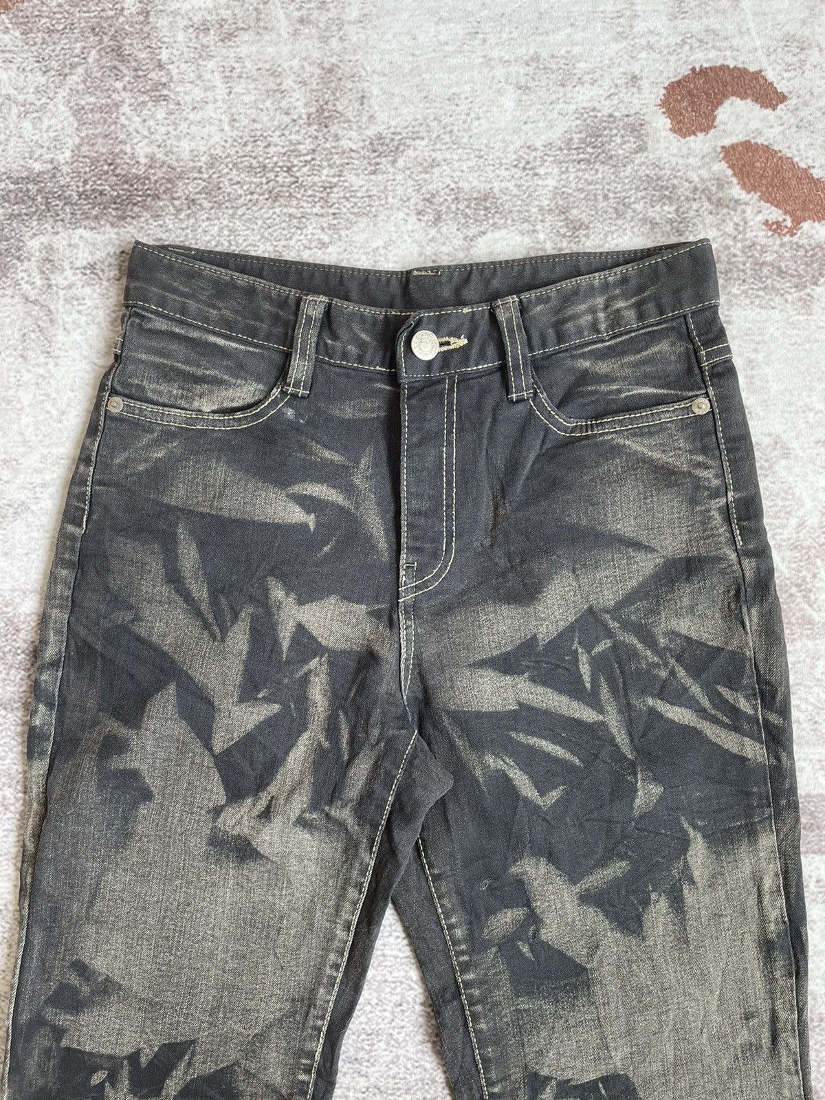 Japanese Brand Strawberry Leaves LGB Style Flare Denim Pants Size US 26 / EU 42 - 3 Thumbnail