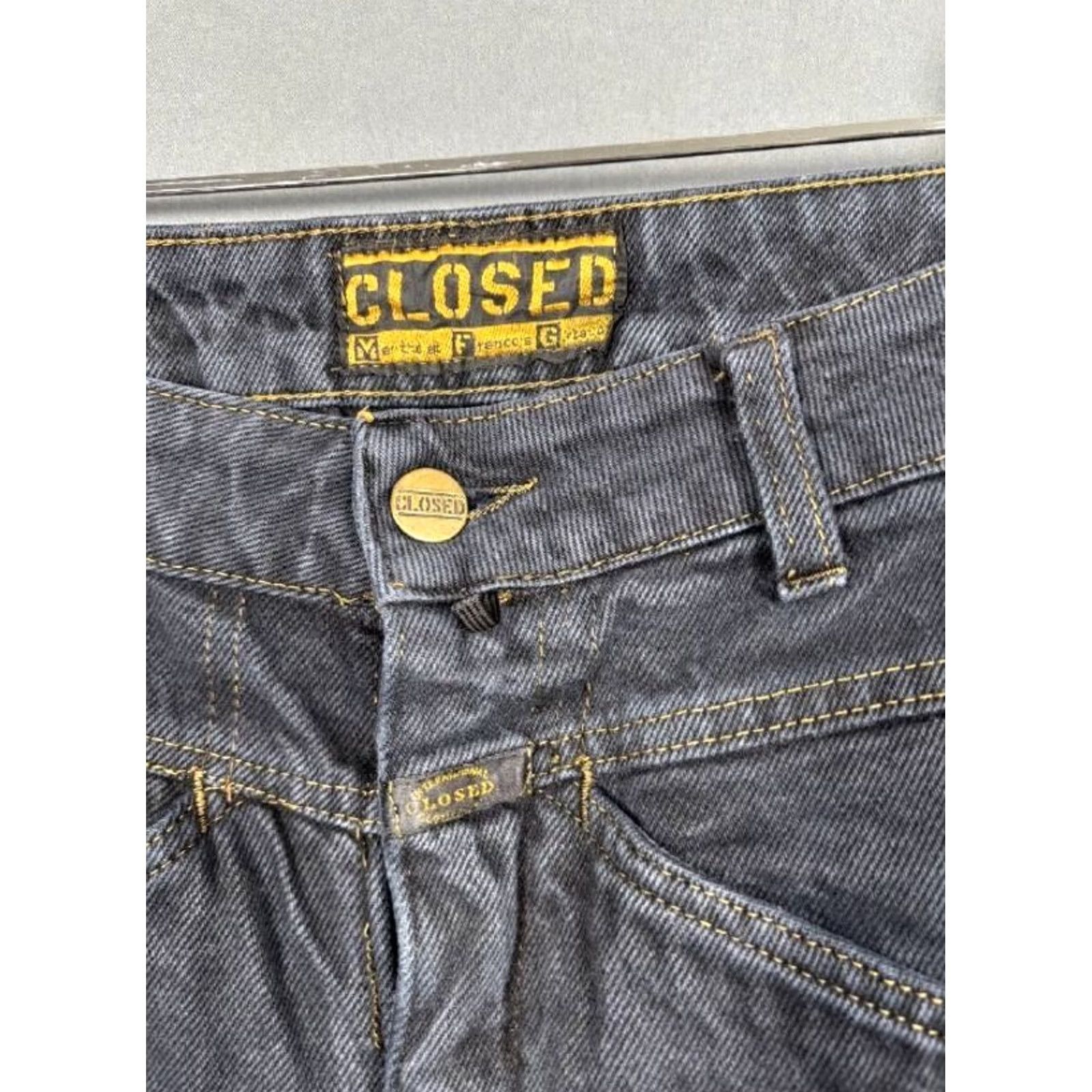 CLOSED Closed Black Denim Jeans 28 Straight Leg Stretch Belt Loop Women's Jeans Regular Size 28 Black Color Clothing Size 28" / US 6 / IT 42 - 4 Thumbnail