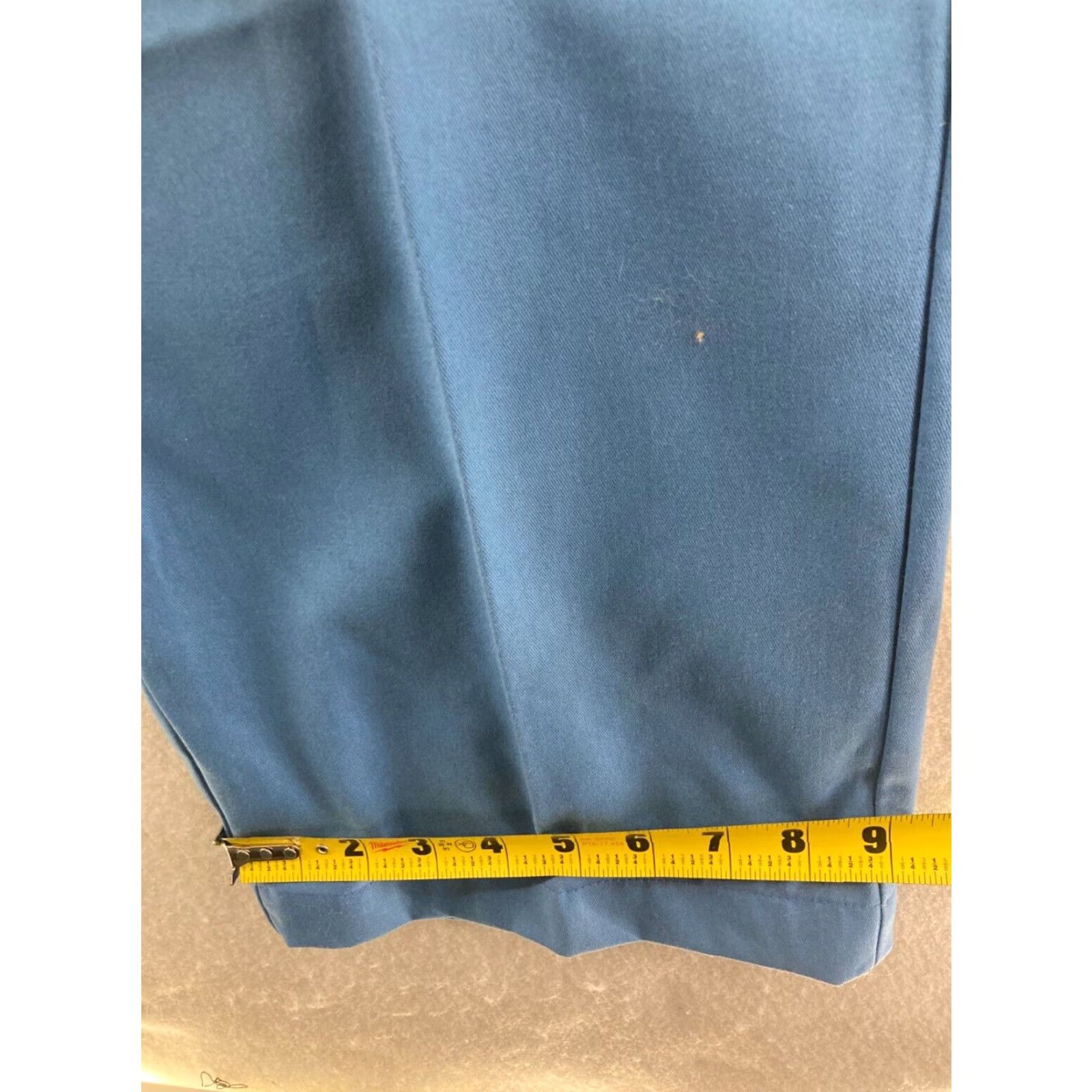 Chaps CHAPS Dress Pants Mens 38x34 Flat Front Blue Cotton Straight Leg Slash Pockets Regular Mens Size US 38 / EU 54 - 4 Thumbnail