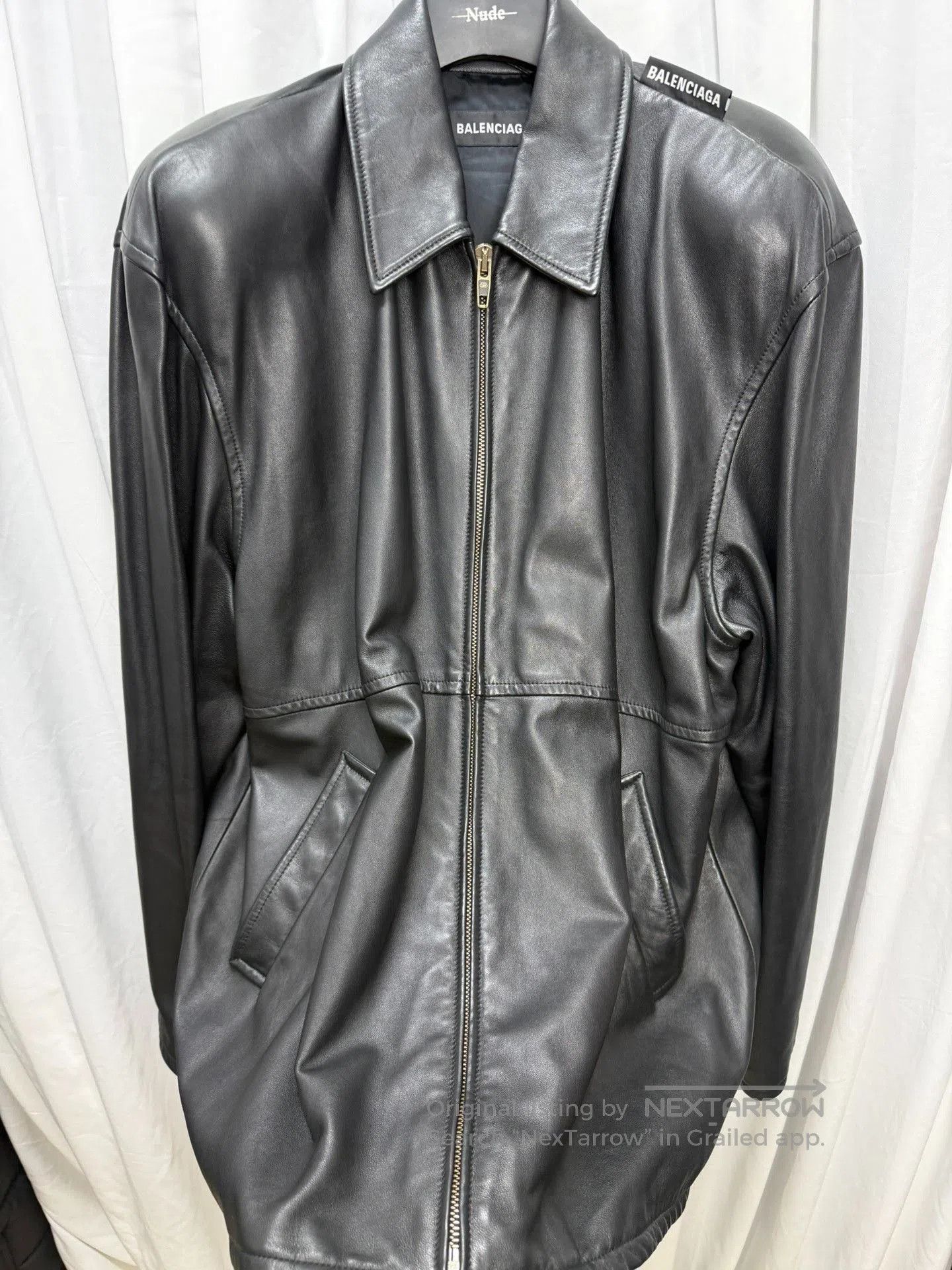 Balenciaga Balenciaga Embroidered Leather Jacket Size 48. Size US M / EU 48-50 / 2 - 5 Thumbnail