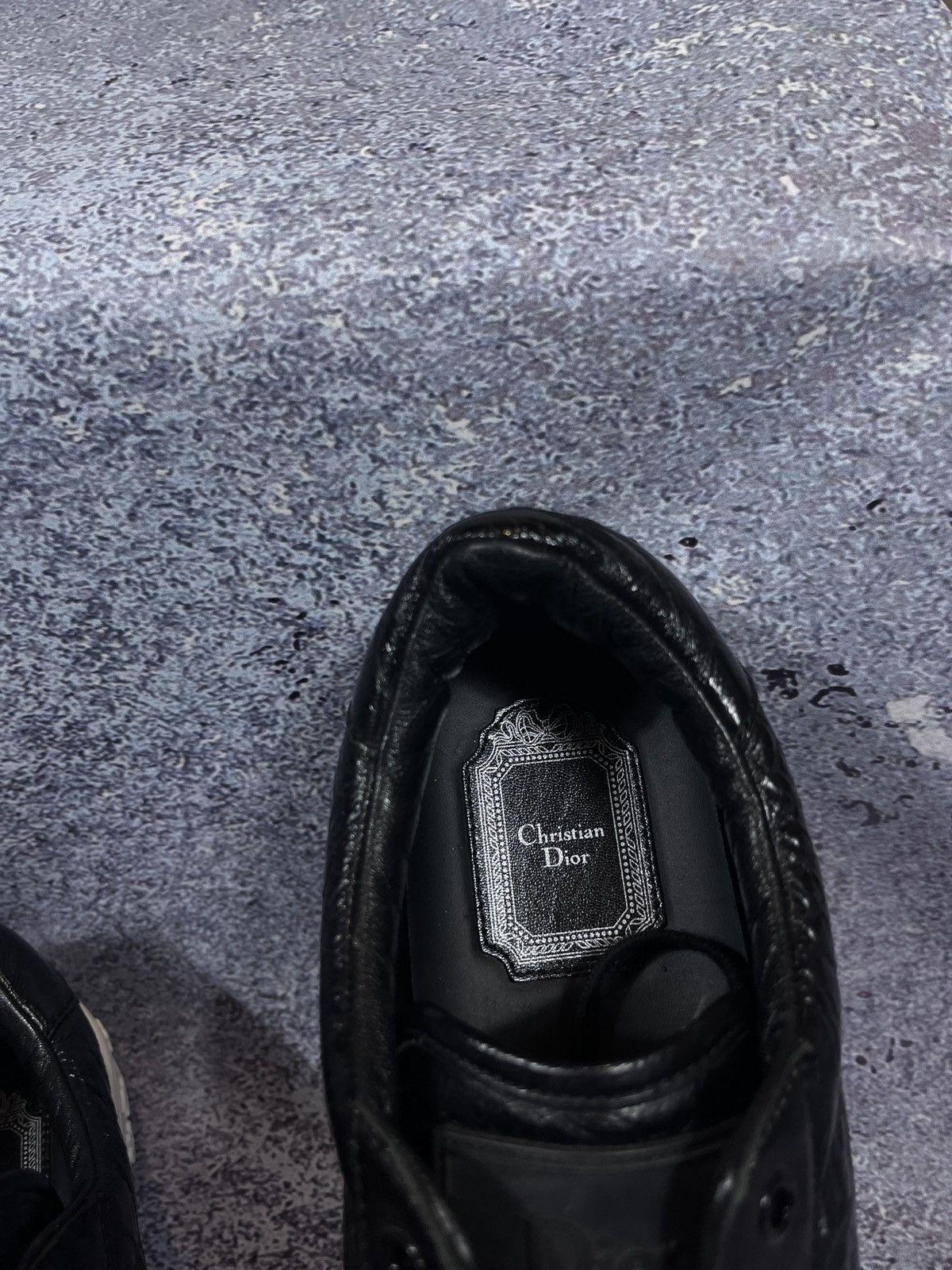 Dior New Dior Black Crinkled Patent Leather Move shoes trainers Size US 8.5 / IT 38.5 - 4 Thumbnail