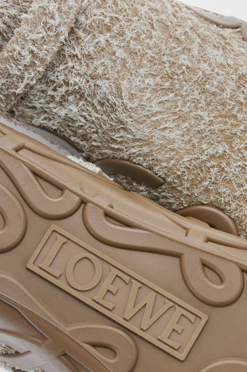 Loewe o1in1g0426 Rise Loafers in Brushed Suede in Khaki Green Size US 9 / EU 42 - 5 Thumbnail