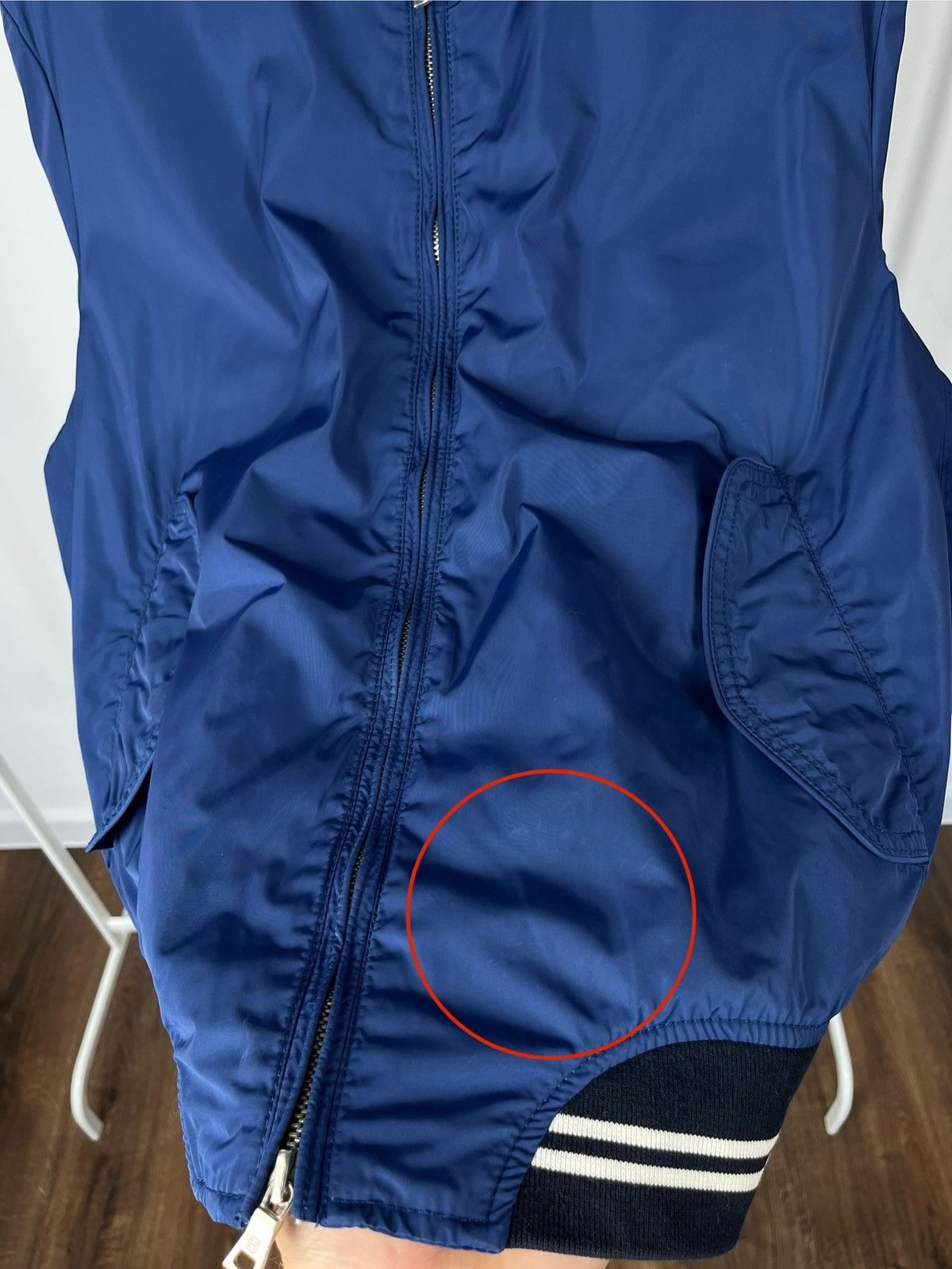 Hackett Hackett London Blue Bomber Jacket XL Men’s Nylon Retro Style Size US XL / EU 56 / 4 - 6 Thumbnail