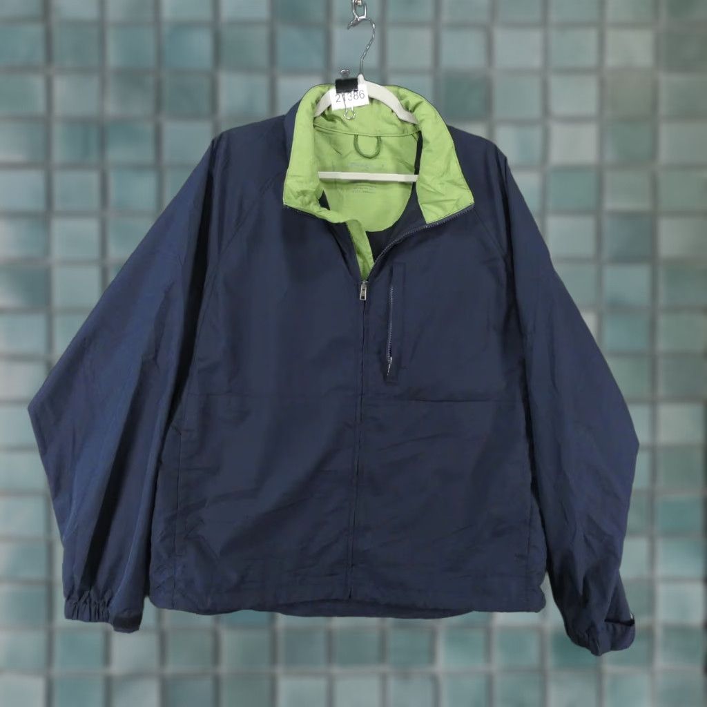 Eddie Bauer Eddie Bauer Windbreaker Jacket Mens Large Navy Lined Full Zip Size US L / EU 52-54 / 3 - 1 Thumbnail